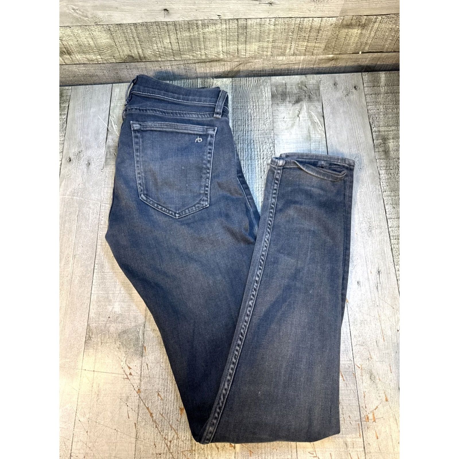 Rag & Bone rag & bone Jeans Mens 28x33 Denim Skinny Button Fly Pants Blue Slim Modern 5-Pocket Mens Regular Size US 28 / EU 44 - 2 Thumbnail
