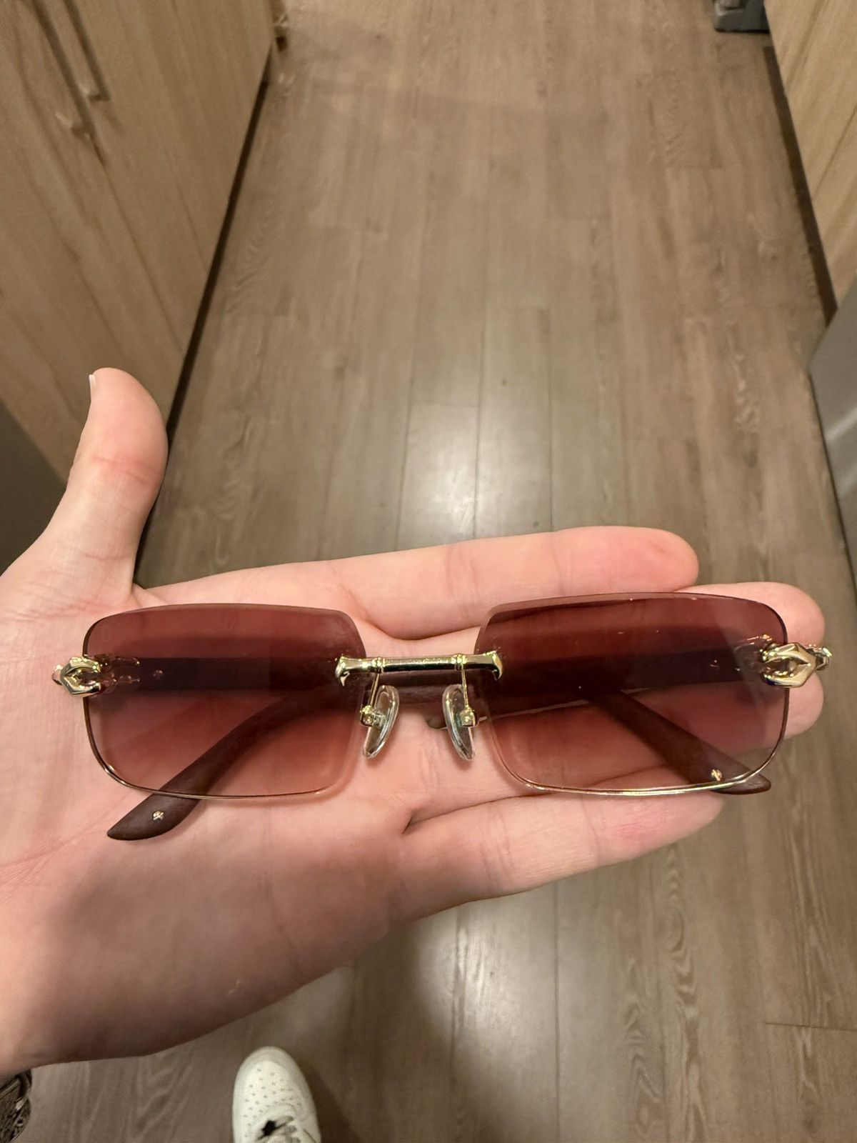 James Oro James Oro Brown Sunglasses Size ONE SIZE - 3 Thumbnail