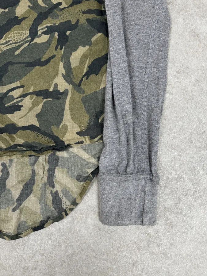 Dolce & Gabbana 2000s Dolce & Gabbana Green & Grey Camo Hybrid Shirt Size US S / EU 44-46 / 1 - 8 Thumbnail