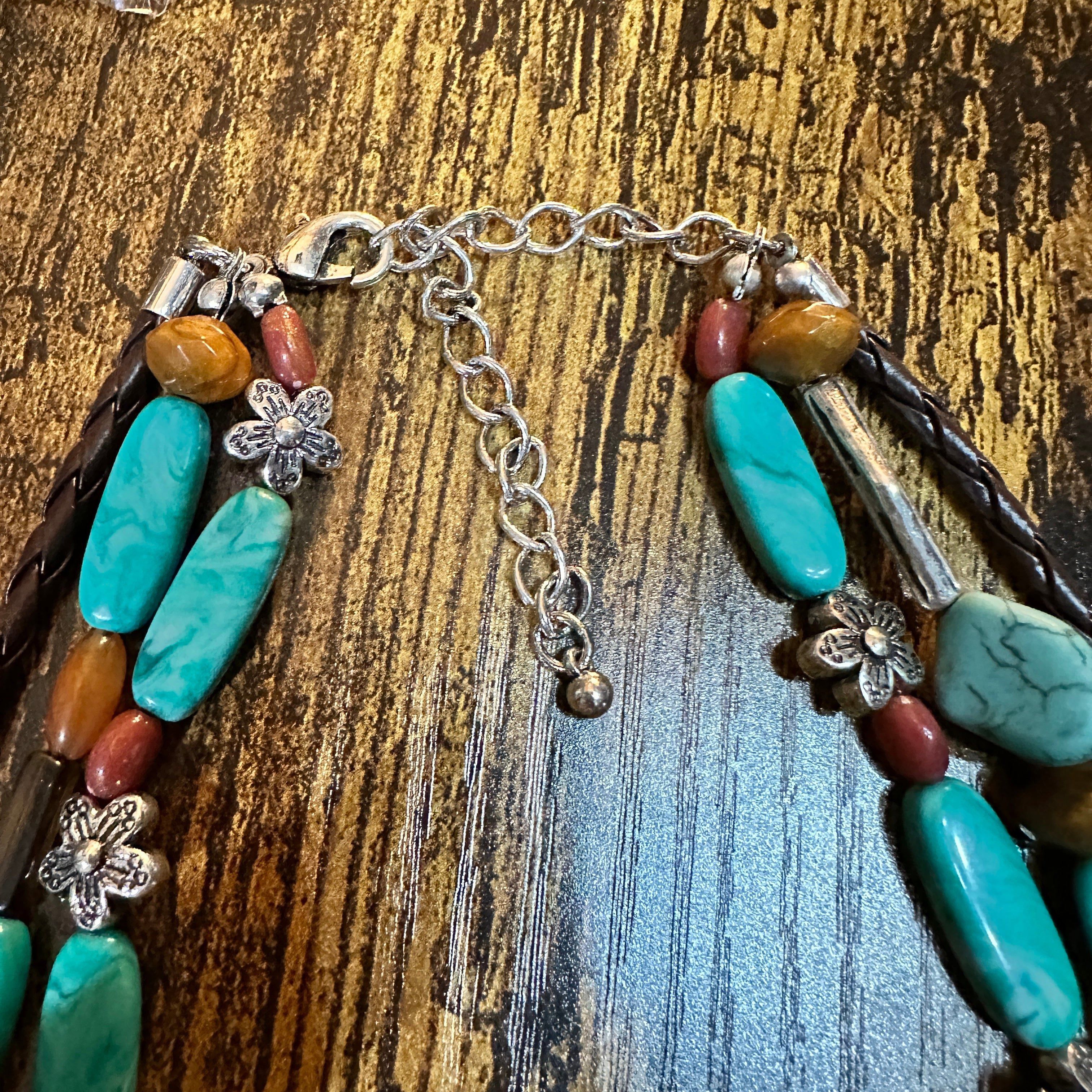 Other Turquoise Feather Southwestern Boho Multi Necklace and Earri Size ONE SIZE - 9 Thumbnail