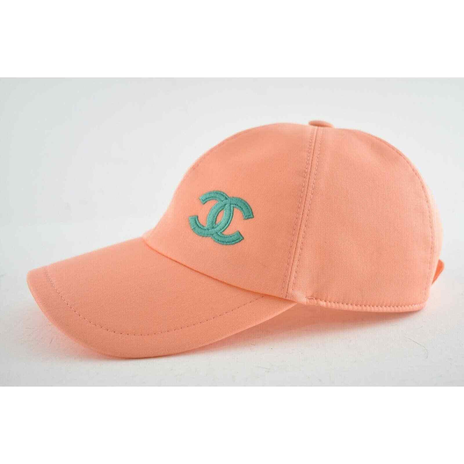 Chanel Chanel REV Orange Peach Turquoise Baseball Curved Peak Hat Size ONE SIZE - 3 Thumbnail
