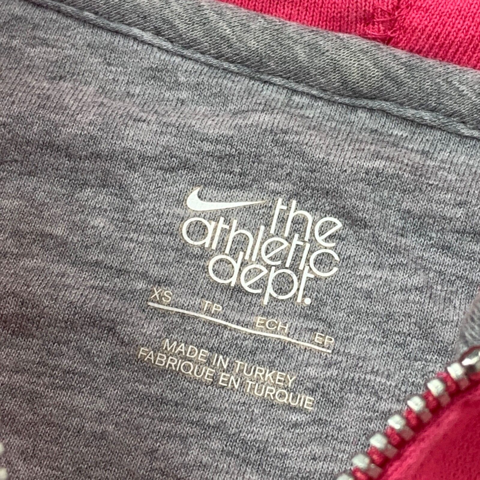 Nike Vintage Nike 90s Swoosh Pink Zip Hoodie Women's Hooded Sweat Size XS / US 0-2 / IT 36-38 - 9 Thumbnail