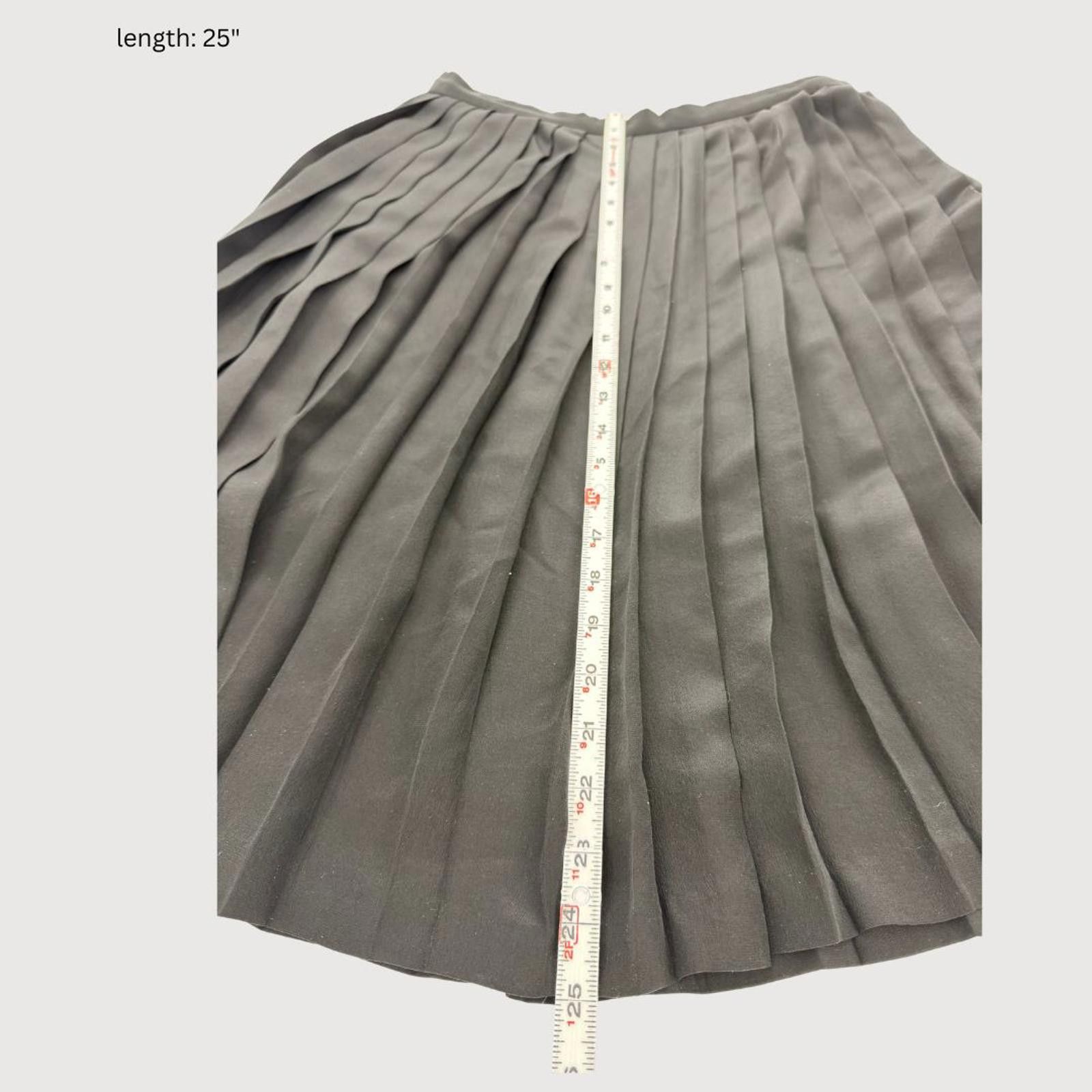 Other Ellen Tracy Vintage 100% Silk Pleated Midi Skirt Size 12 Size 34" / US 12 / IT 48 - 8 Thumbnail