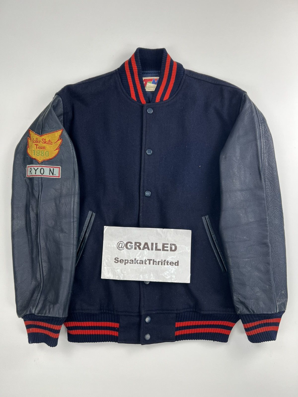 Japanese Brand VINTAGE TEN SPORTS WEAR TOKYO JAPAN VARSITY JACKET Size US L / EU 52-54 / 3 - 1 Thumbnail