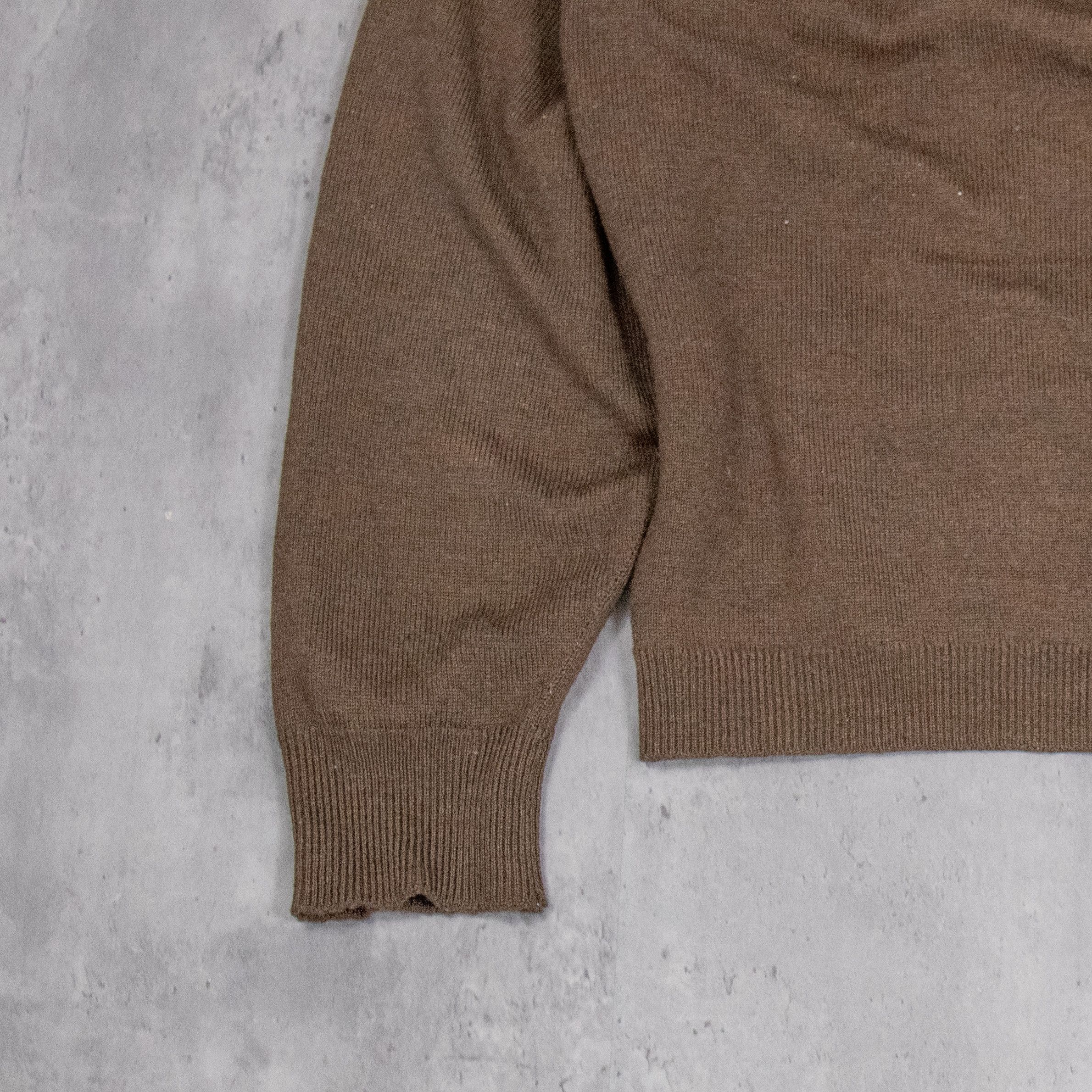 Tyler The Creator Vintage 1990’s Cardigan Brown Distressed Sweater Size US M / EU 48-50 / 2 - 9 Thumbnail