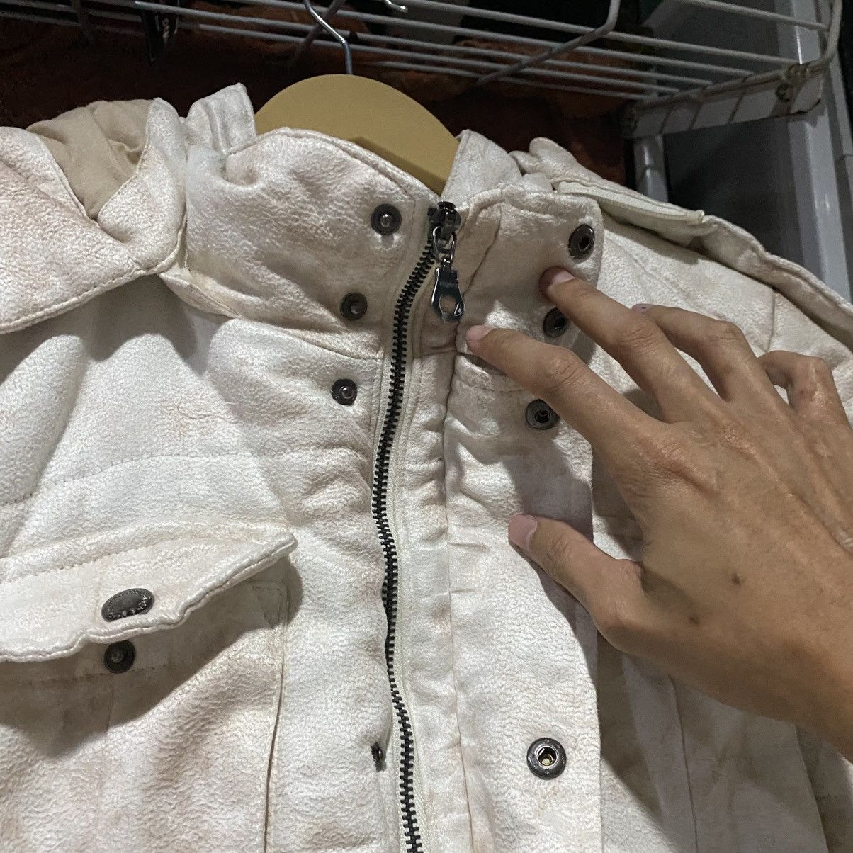 In The Attic Vintage "In The Attic" Dirt Style Fur Puffer Hooded Jacket Size US M / EU 48-50 / 2 - 14 Thumbnail