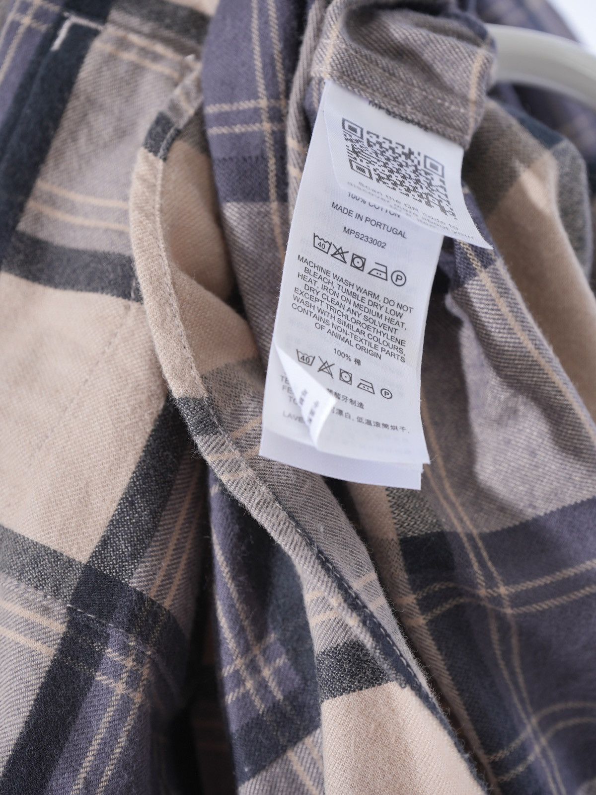 Mr P. Mr P. Checked Cotton Flannel Shirt sz L Size US L / EU 52-54 / 3 - 5 Thumbnail