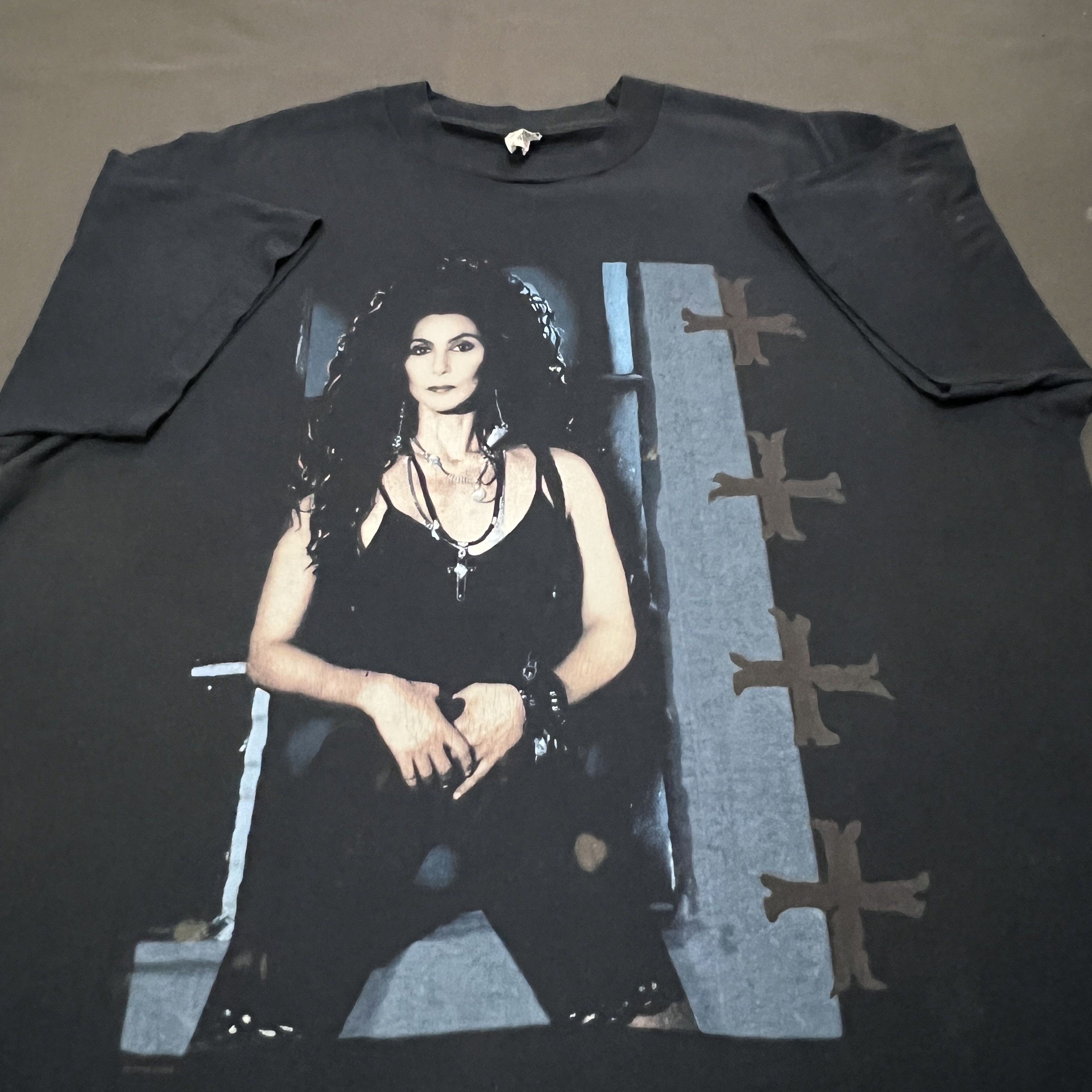 Band Tees × Seditionaries × Vintage Vintage 90s Cher Heart Of Stone Tour Promo Tee Size US XL / EU 56 / 4 - 4 Thumbnail