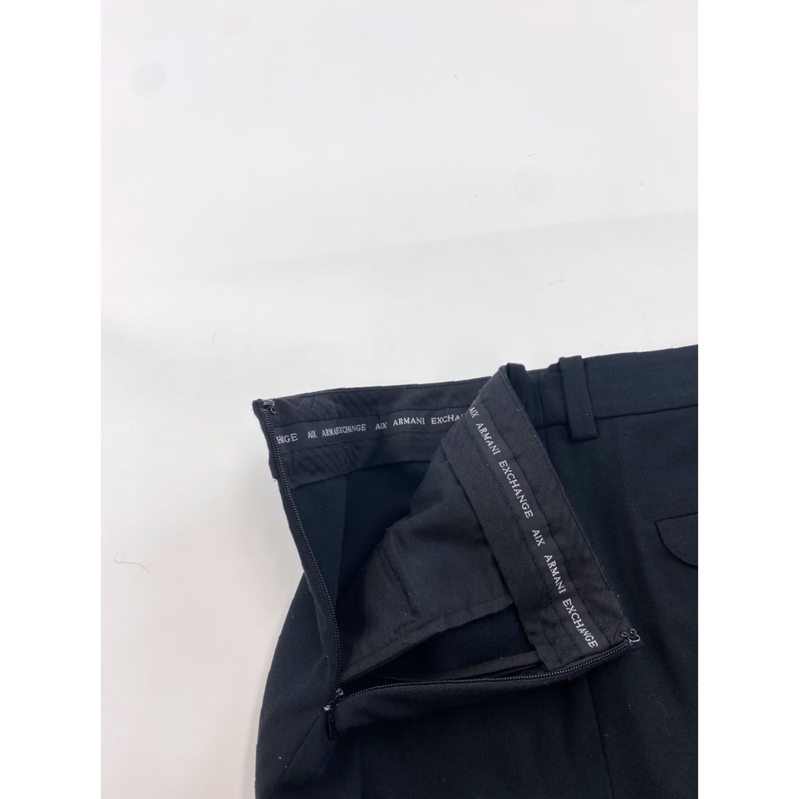 Armani Exchange Armani Exchange Skirt Women 4 Black Pencil Mini Straight & Pencil All Seasons Pocket Button Pocketed Size 27" / US 4 / IT 40 - 5 Thumbnail