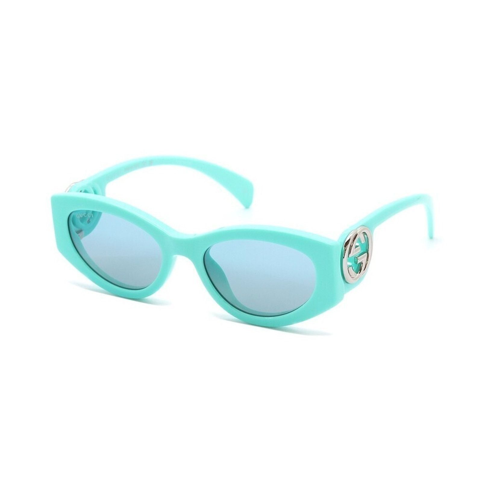NWT Gucci GG1798SA-004 Light Blue 55mm Sunglasses GUCCI GG1444S 004 Blue Transparent Green Men main image 3
