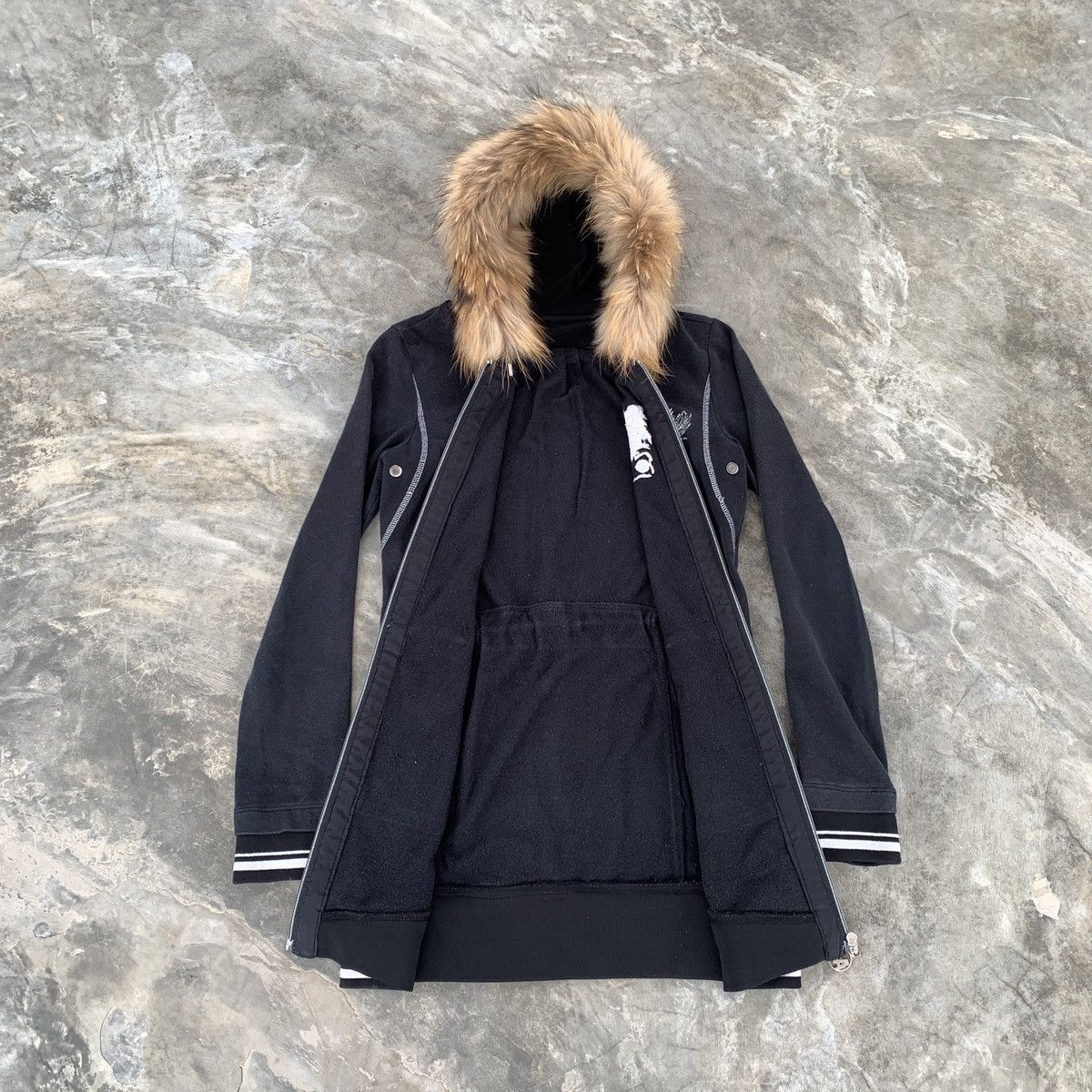 Le Grande Bleu (L.G.B.) A6 Faux Fur Gothic ifsixwasnine LGB Style Zip Hoodie Size M / US 6-8 / IT 42-44 - 7 Thumbnail