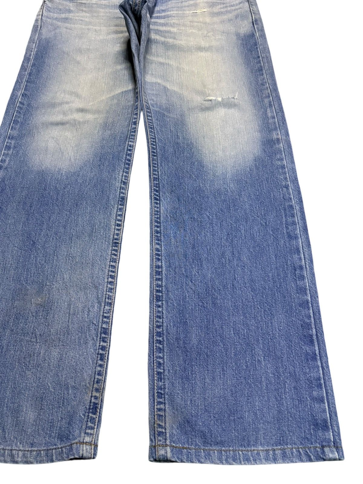 Edwin Exclusive Vintage Edwin XV Faded Wash Distress Loose Jeans Size US 36 / EU 52 - 7 Thumbnail