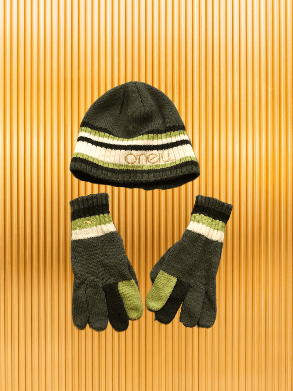 O'Neill Hats green Gloves O'Neill Streetwear logo Vintage Y2K Size ONE SIZE - 1 Thumbnail