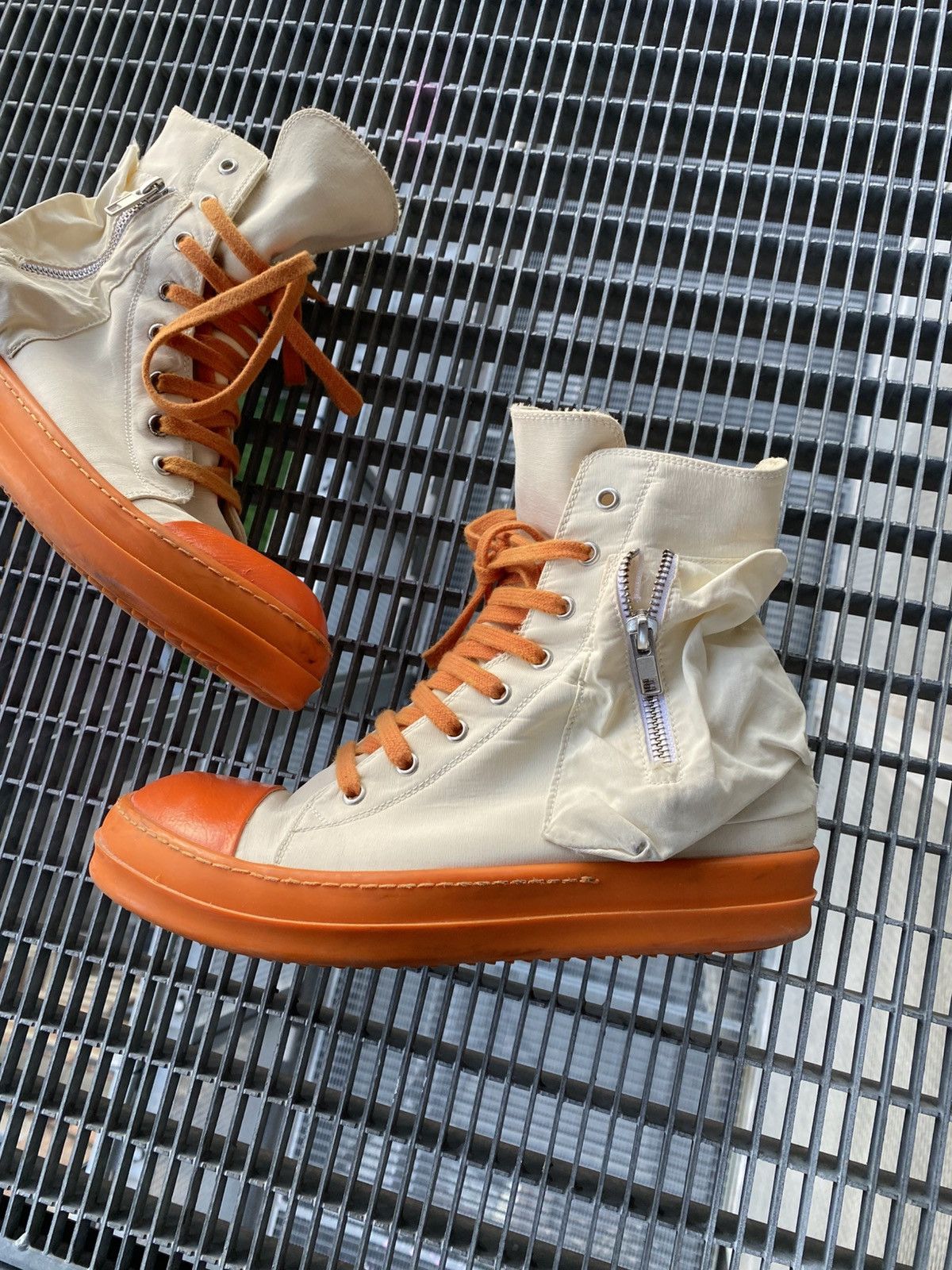 Rick Owens Drkshdw Rick Owens Drkshdw Pocket High Ramones Sneakers Size US 8 / EU 41 - 2 Thumbnail