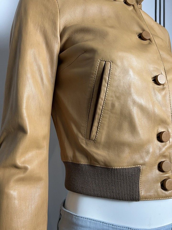 Dolce & Gabbana Dolce&Gabbana Women's Leather Bomber Jacket Size IT 38 /XXS Size XXS / US 00 / IT 34 - 20 Thumbnail