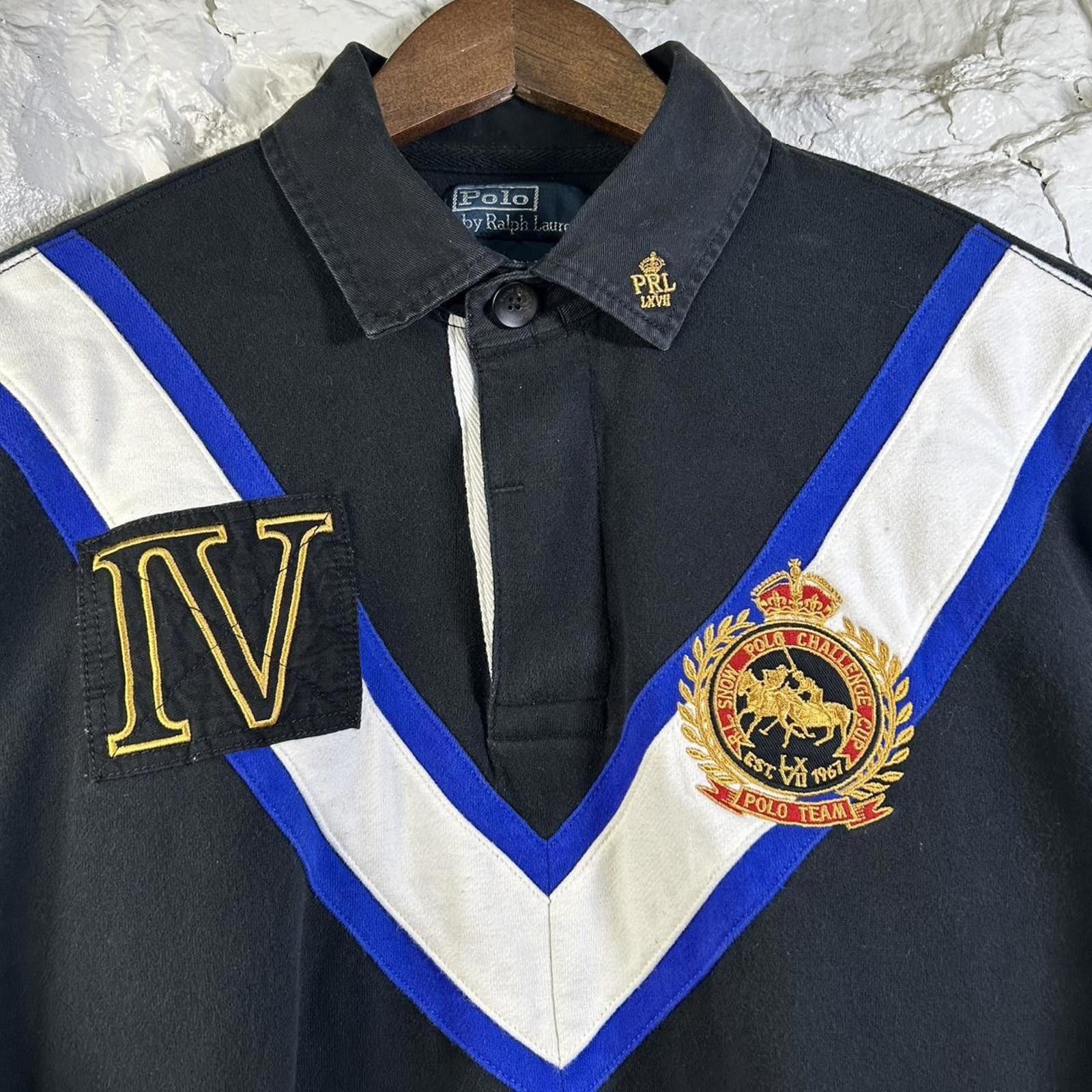 Polo Ralph Lauren Polo Ralph Lauren R.L Snow Polo Challenge Cup Rugby Shirt Size US L / EU 52-54 / 3 - 1 Thumbnail