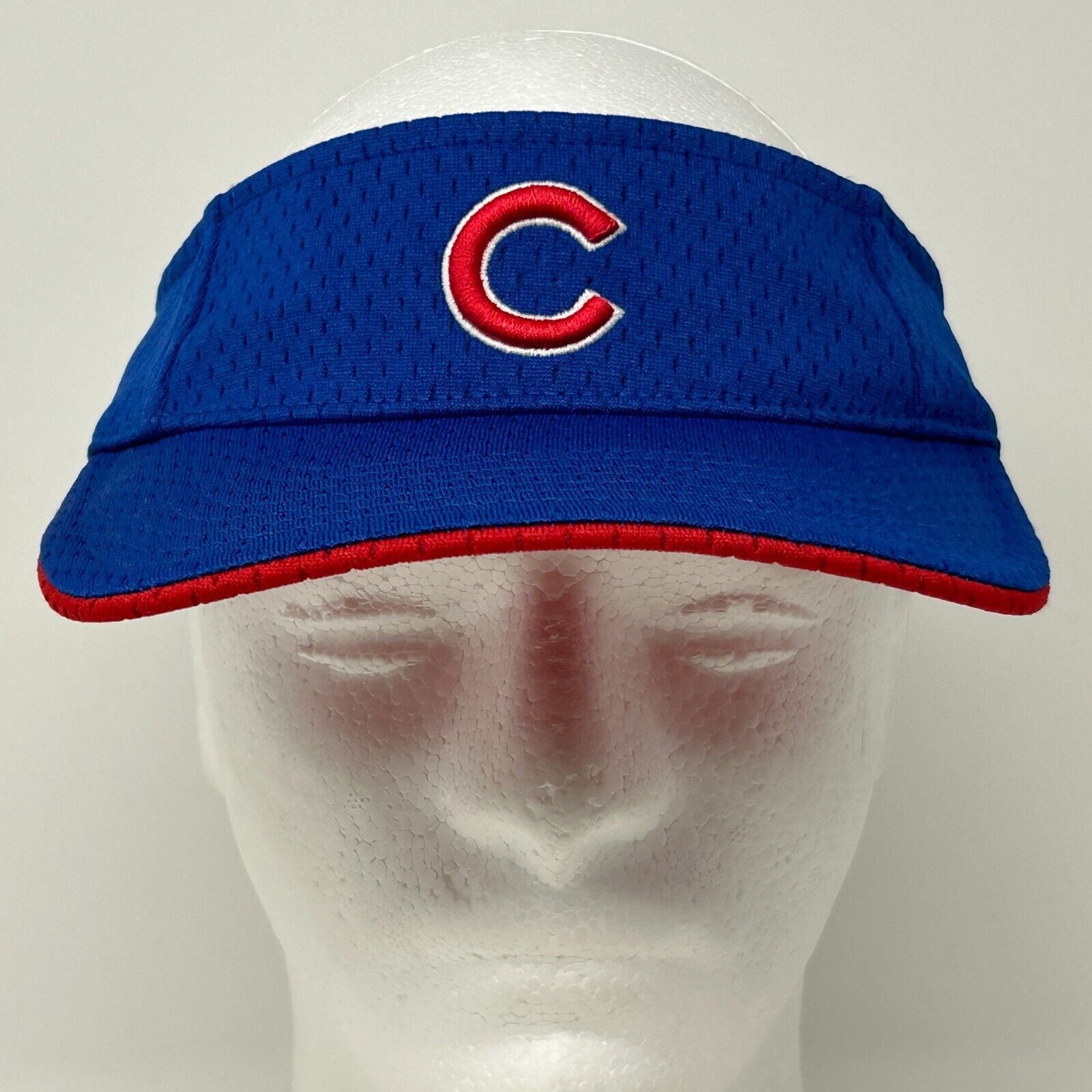 Other Chicago Cubs Visor Hat Cap Blue Strapback Baseball MLB Size ONE SIZE - 2 Thumbnail