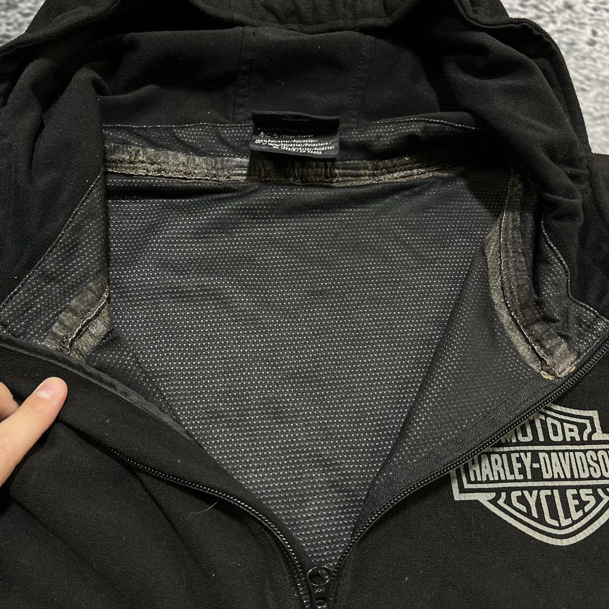 Harley Davidson VINTAGE HARLEY DAVIDSON BIKER LOGO WEATHERPROOF 1/4 JACKET Size US XL / EU 56 / 4 - 8 Thumbnail