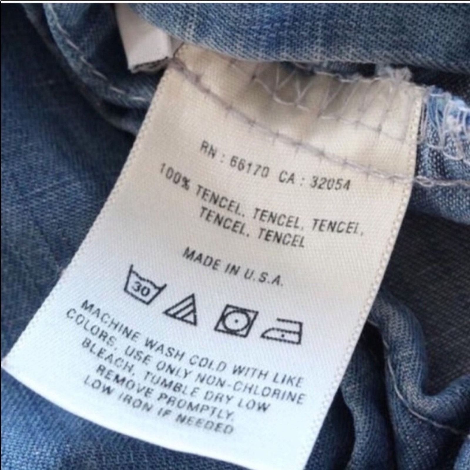 Anthropologie ANTHROPOLOGIE Blue Denim Chambray Washed Button Shirt Top Size S / US 4 / IT 40 - 8 Thumbnail