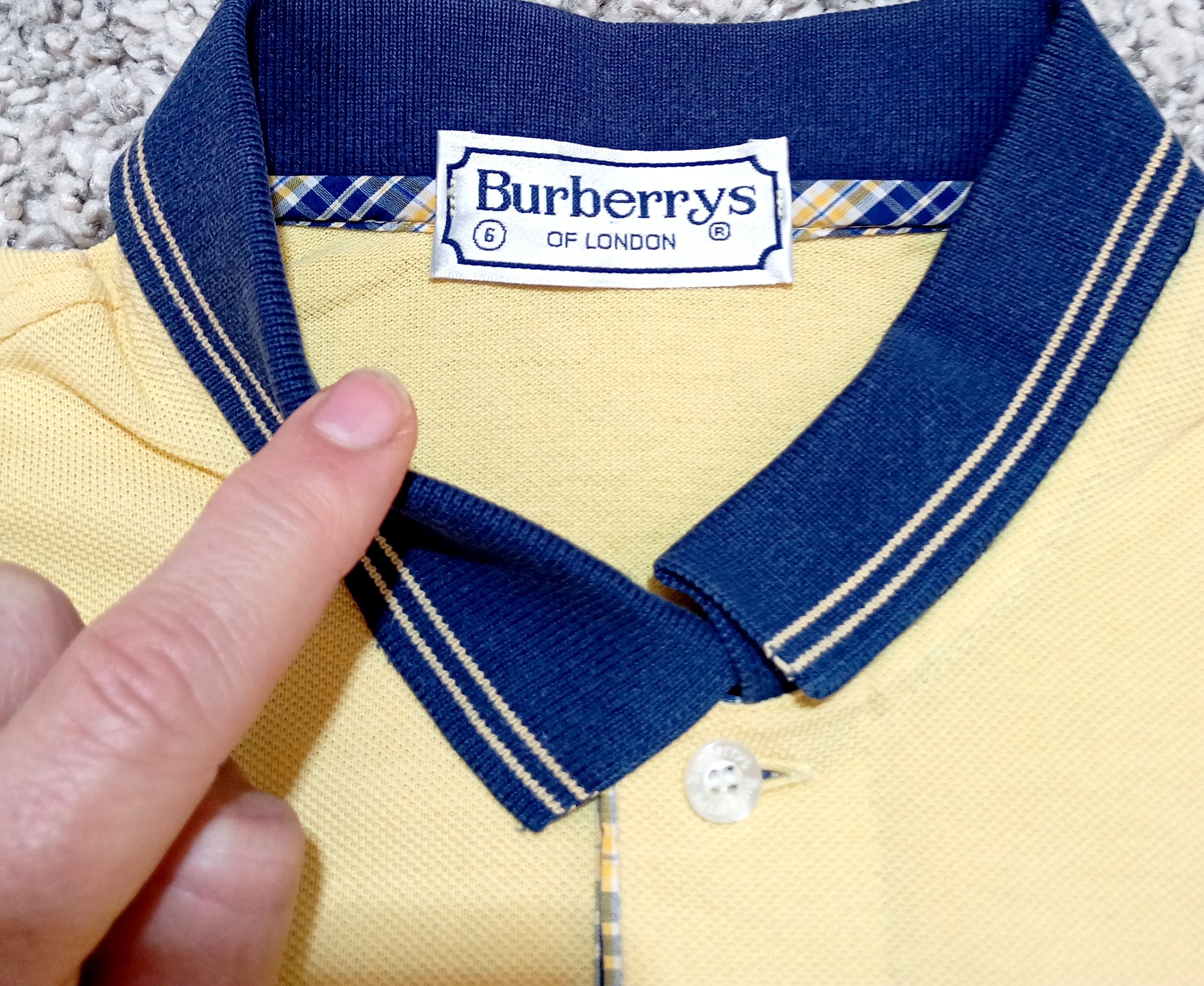 Burberry Vintage Burberry London Short Sleeve Polo T Shirt Tee Size US L / EU 52-54 / 3 - 8 Thumbnail