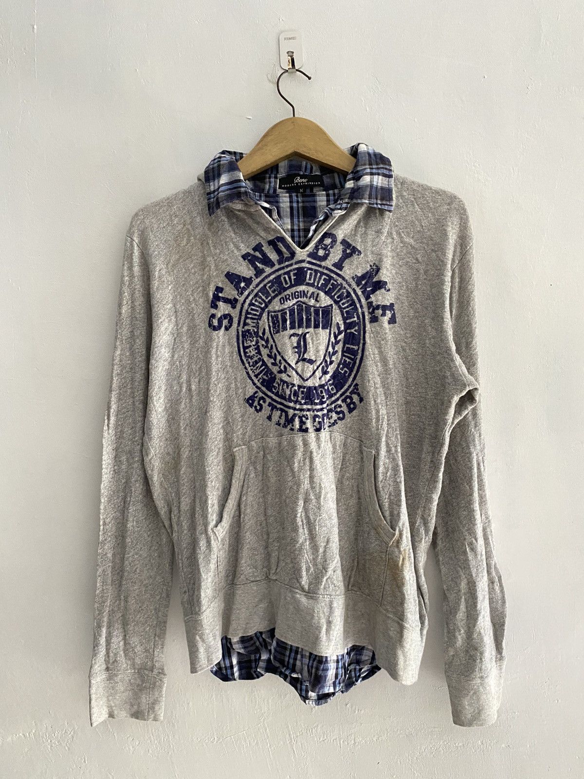 If Six Was Nine × Japanese Brand × Le Grande Bleu (L.G.B.) Vintage beno double layers button shirt hoodie Size US M / EU 48-50 / 2 - 4 Thumbnail