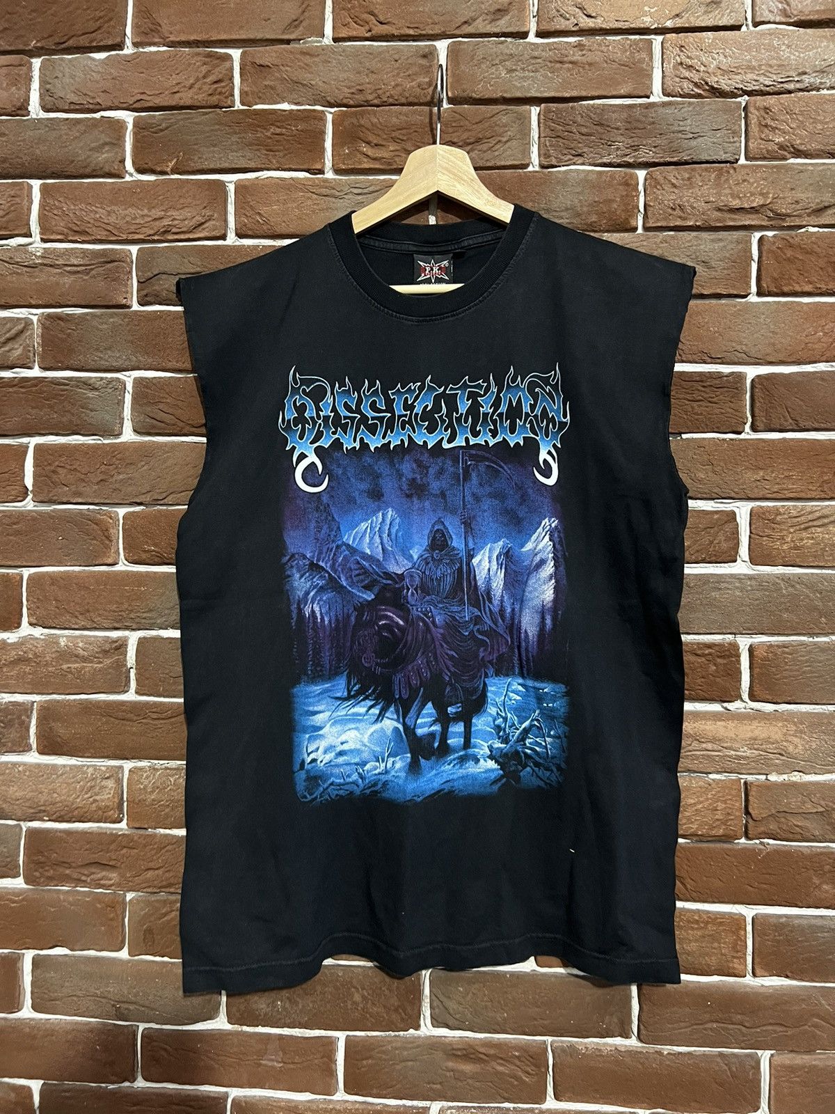 T Shirt Ampio Black Grunge Metal Con Cancello E Ornamenti main image 1