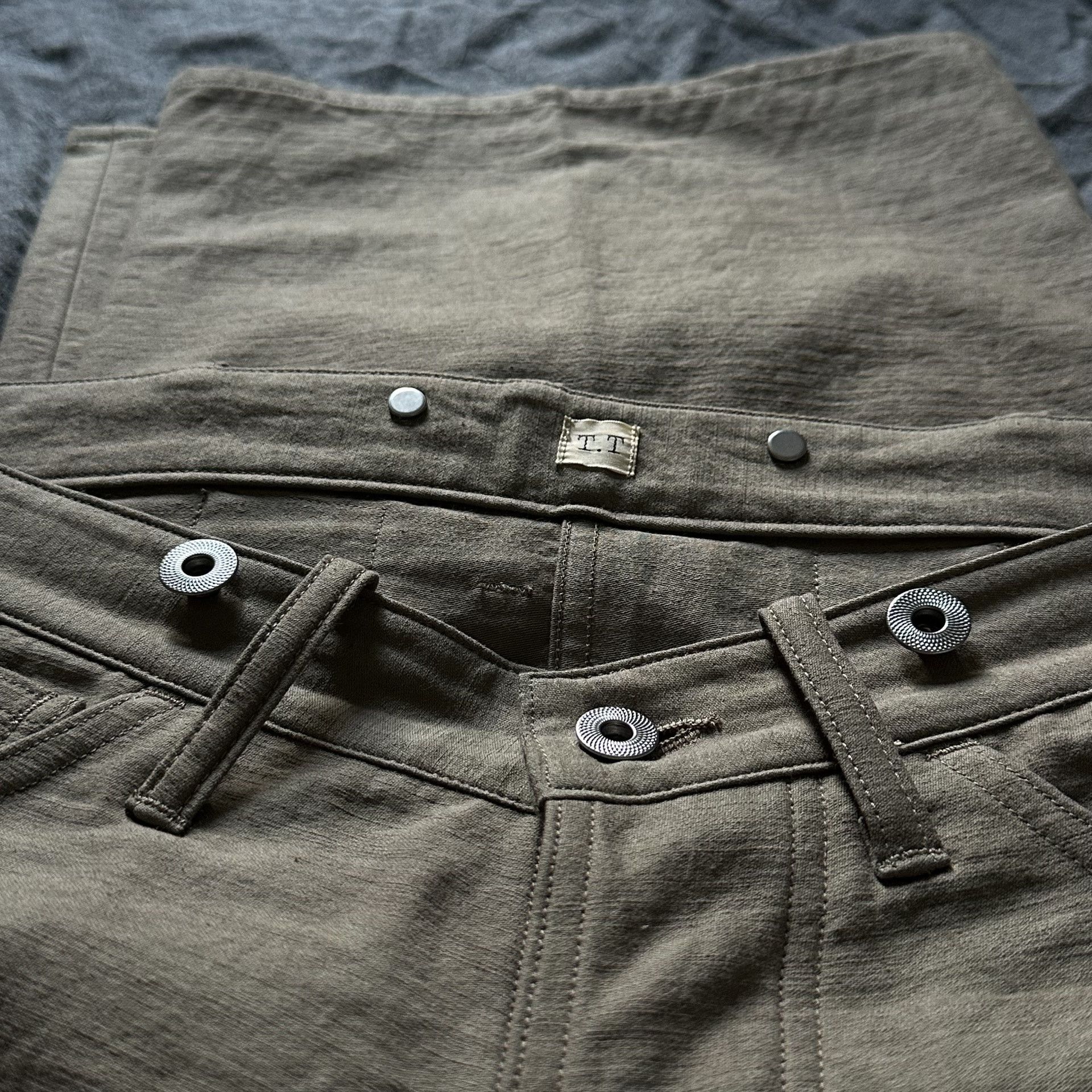 Taiga Takahashi Taiga Takahashi T.T Buckle-Back Trousers Size US 26 / EU 42 - 4 Thumbnail