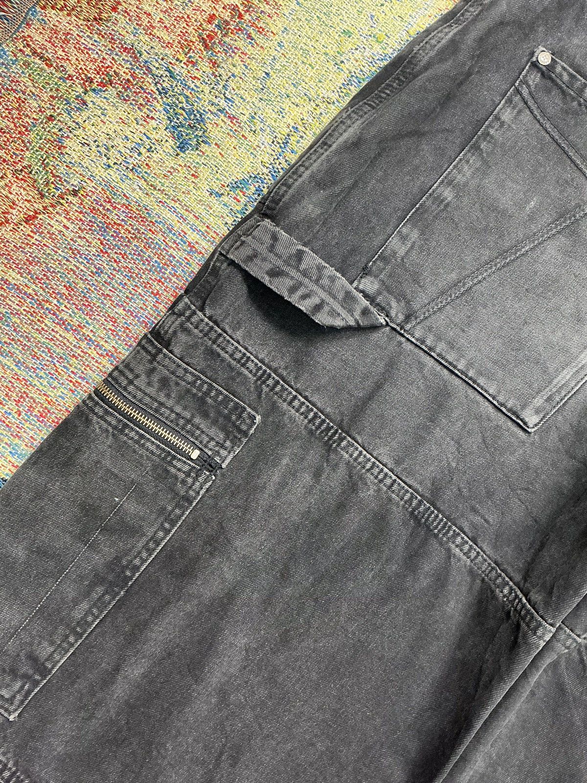 Other Vintage raggad big pocket zipper flared denim Size US 36 / EU 52 - 18 Thumbnail