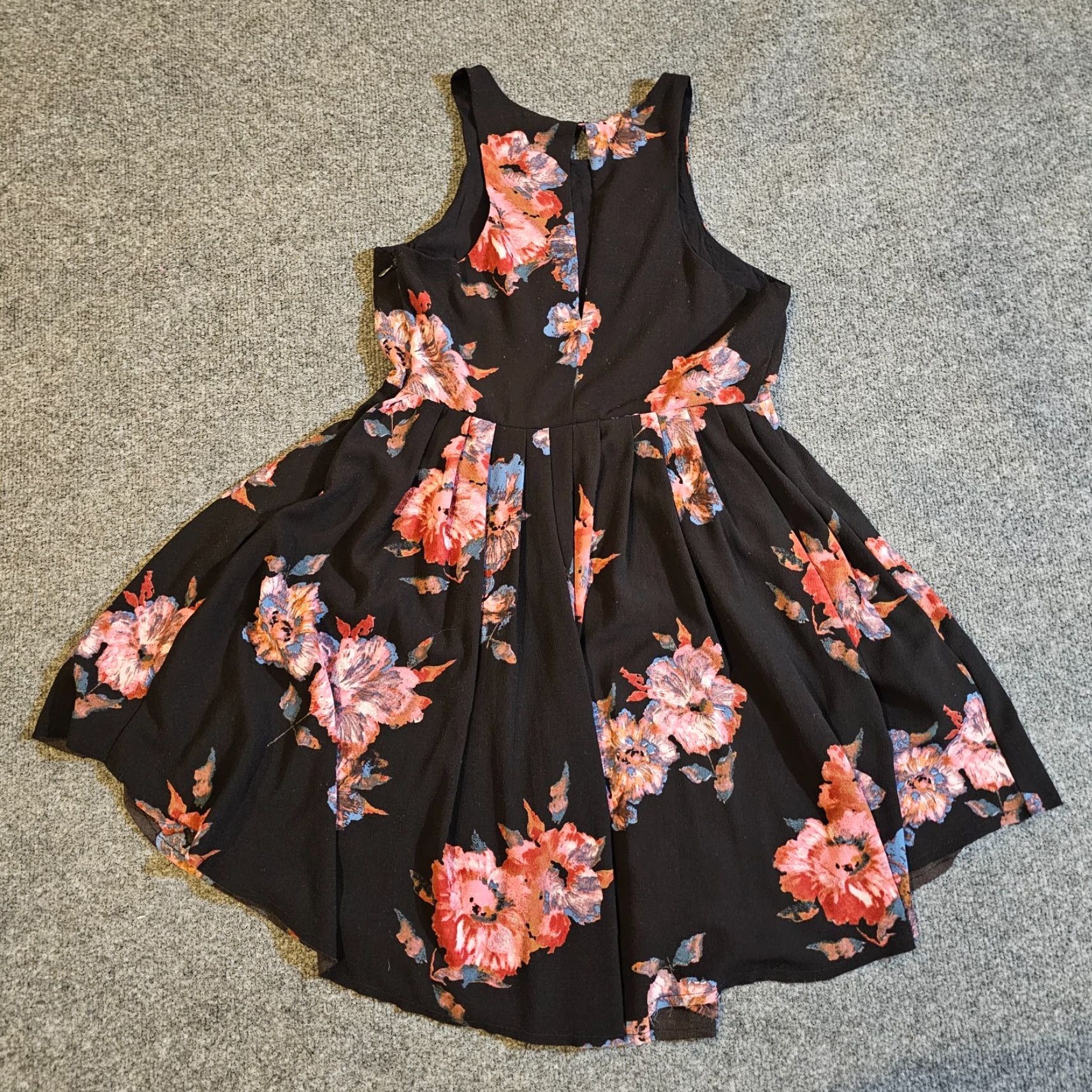 Free People Free People Dress Women Small Black Floral A-Line Sleeveless Cocktail Casual Size S / US 4 / IT 40 - 7 Thumbnail