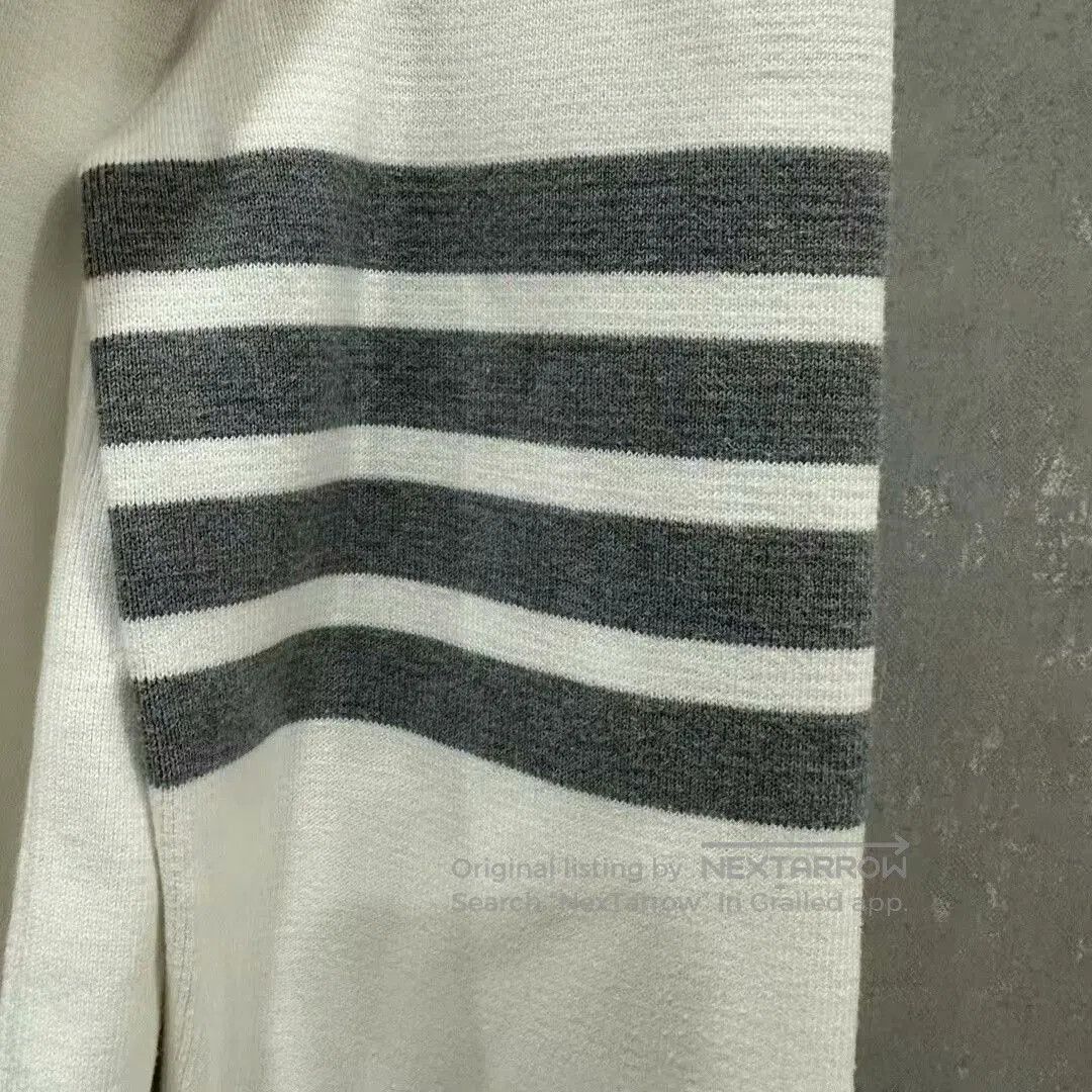 Thom Browne thom browne striped knit sweatshirt size 3. Size US L / EU 52-54 / 3 - 3 Thumbnail