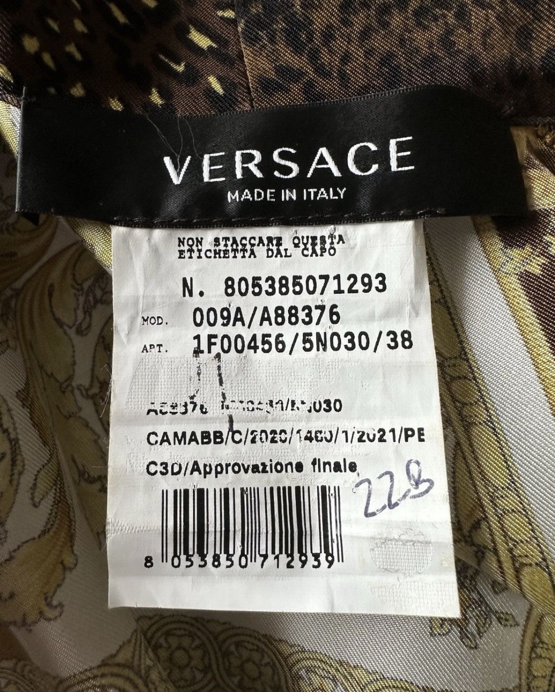 Versace Versace Iconic Baroque Ascot Blouse Silk Size IT38! Size XS / US 0-2 / IT 36-38 - 13 Thumbnail