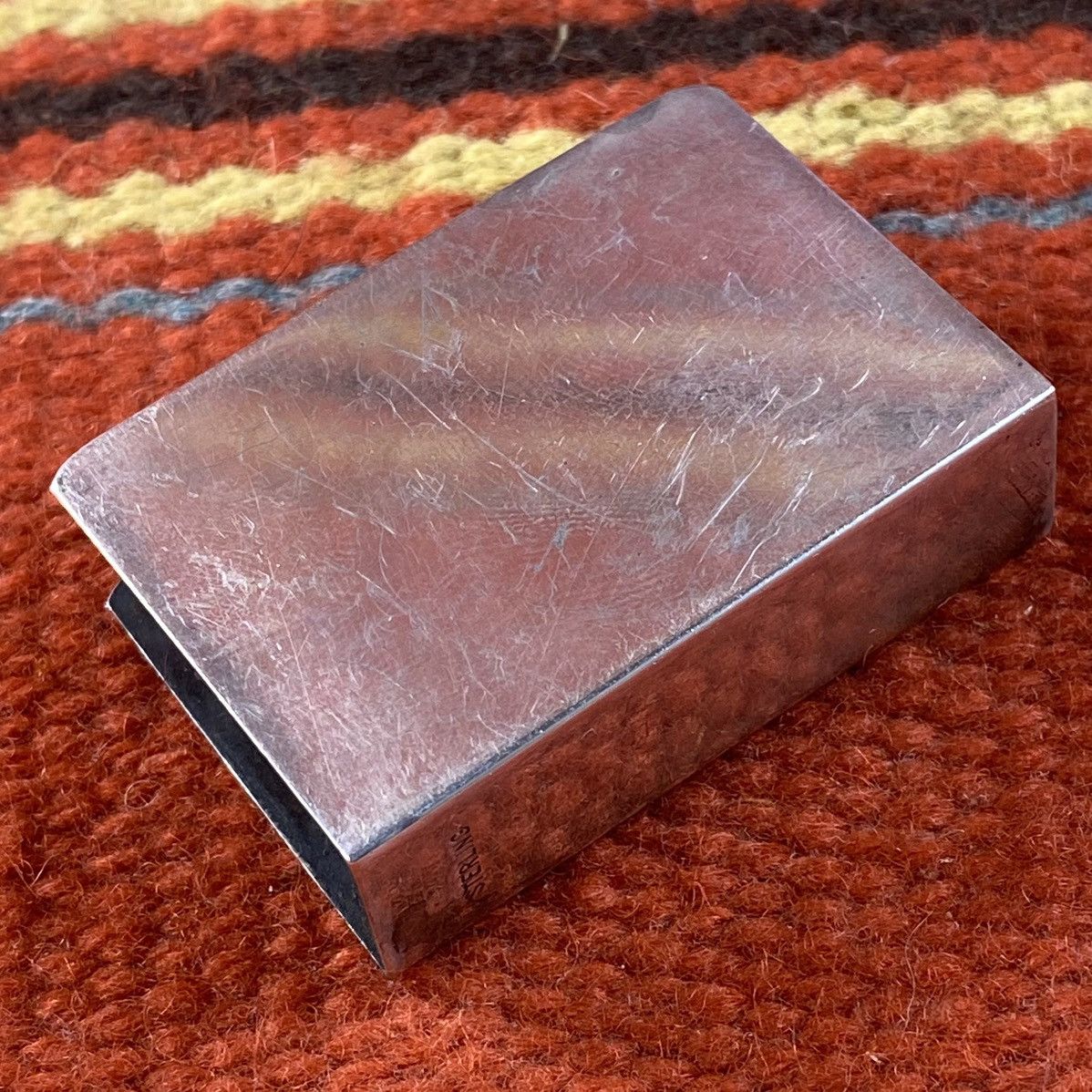 Japanese Brand × Kapital × Vintage Vtg 20s Art Deco Sterling Silver Matchbox Cover Intial “C” Size ONE SIZE - 5 Thumbnail