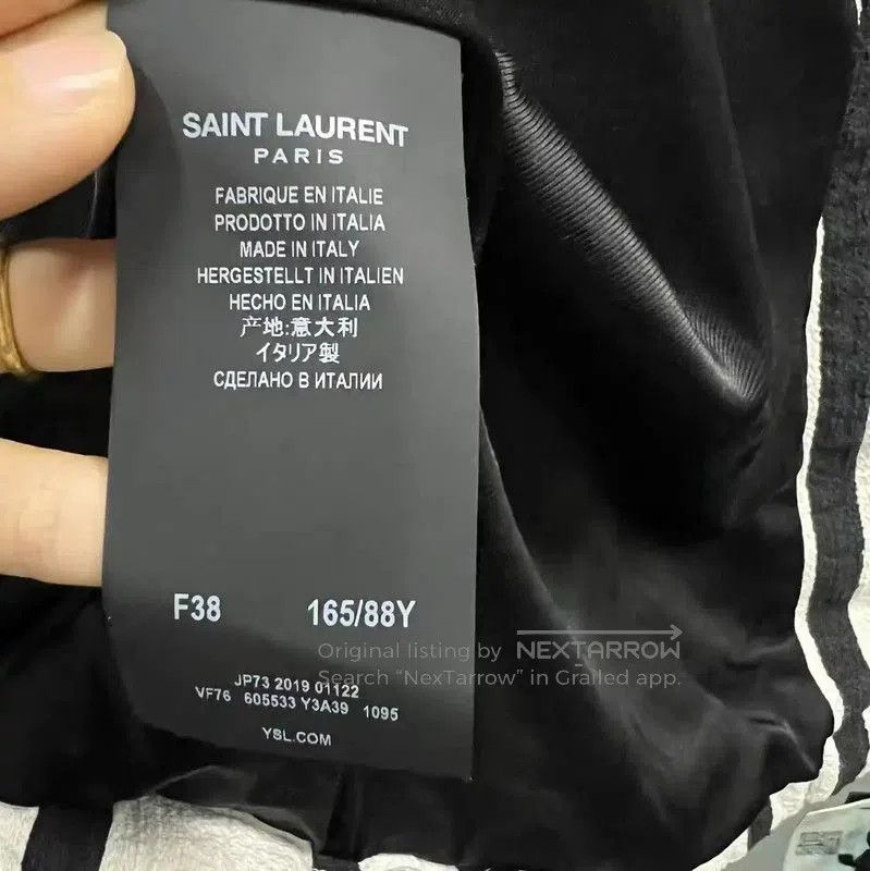 Yves Saint Laurent YSL Striped Cotton Jacket for Women . Size XXS / US 00 / IT 34 - 4 Thumbnail