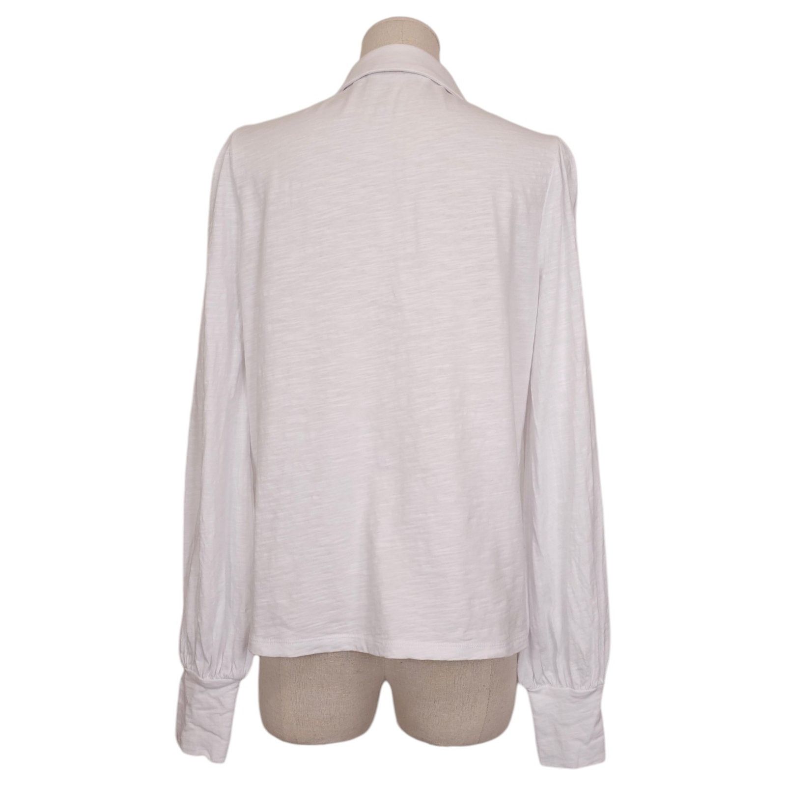 Boden Boden Split Neck Polo Shirt Cotton White Sz 6 Size M / US 6-8 / IT 42-44 - 3 Thumbnail