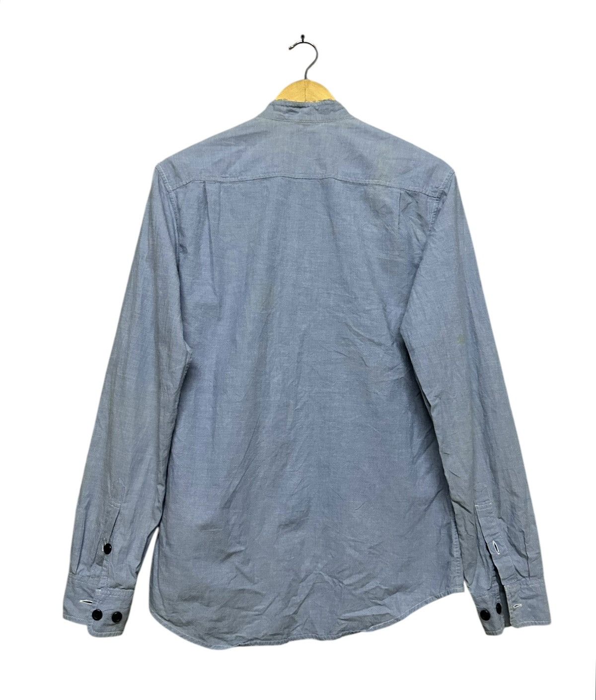Supreme Supreme Mandarin Collar Casual Chambray Button Ups Shirt Size US S / EU 44-46 / 1 - 3 Thumbnail