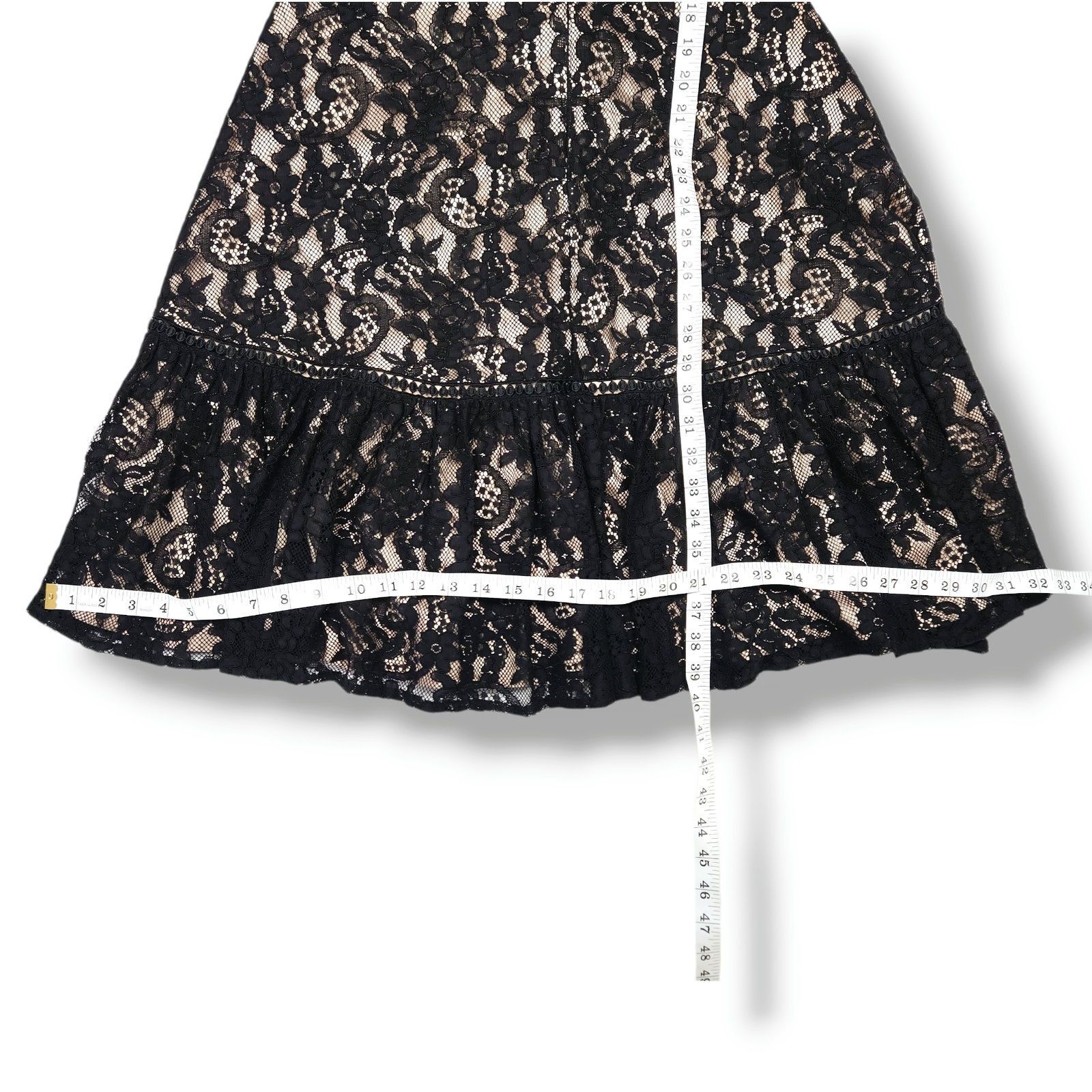 Other Eliza J Sleeveless Lace Cocktail Event Dress Black Nude 10 Size L / US 10 / IT 46 - 10 Thumbnail