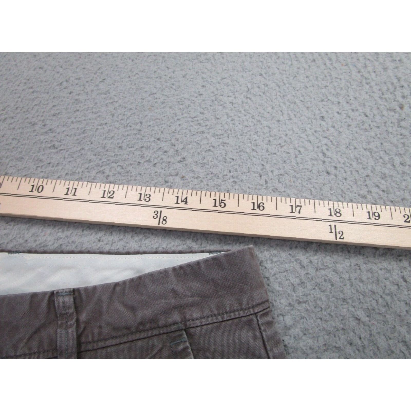 Apolis VINTAGE Apolis Men's Pants 33x30 Gray Canvas Chino Straight Fit Mid Rise Classic Style Size US 33 - 5 Thumbnail