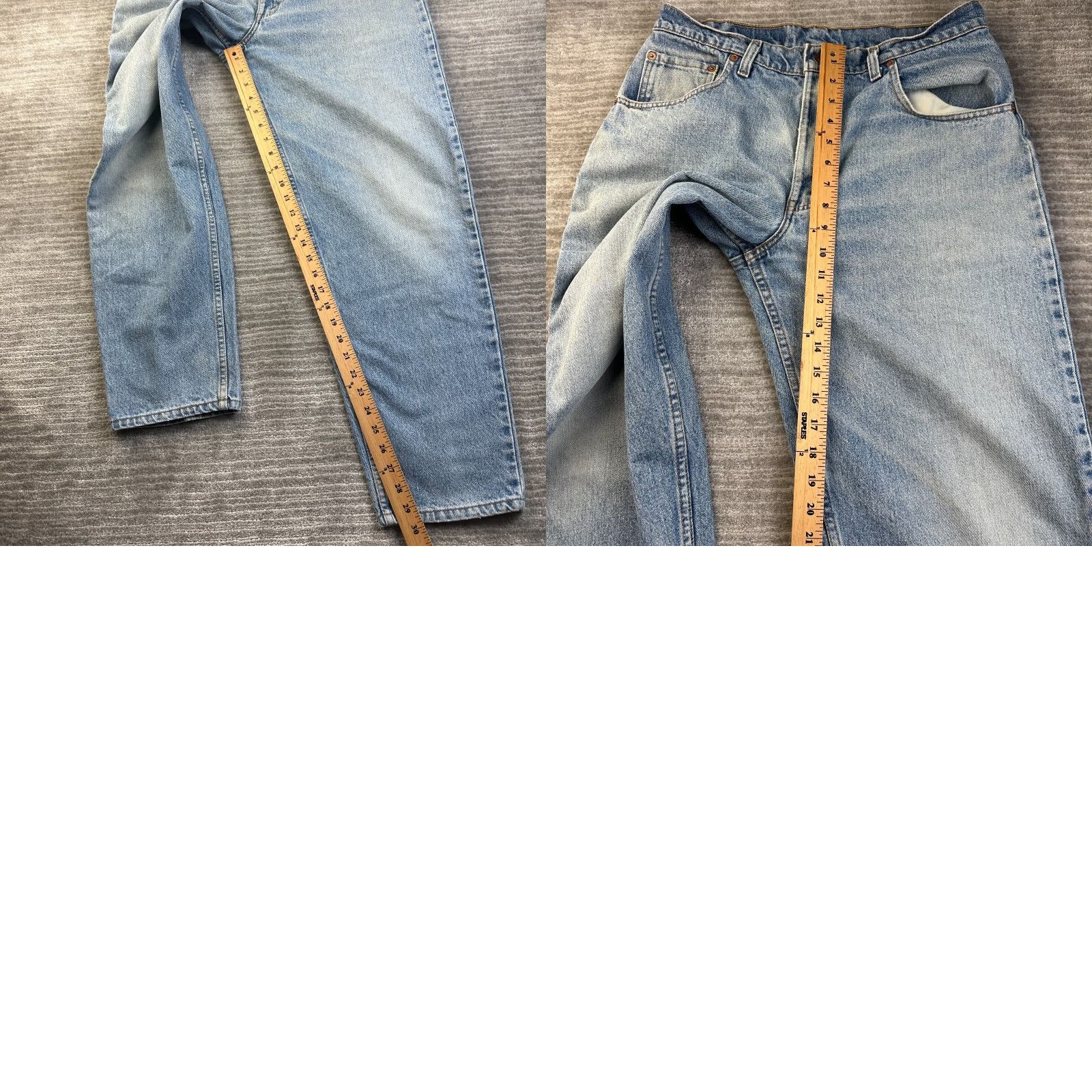 Levi's Levi's 560 Jeans Mens 34x30 Blue Denim Pants 90s USA Made Tapered Leg Size US 30 / EU 46 - 8 Thumbnail