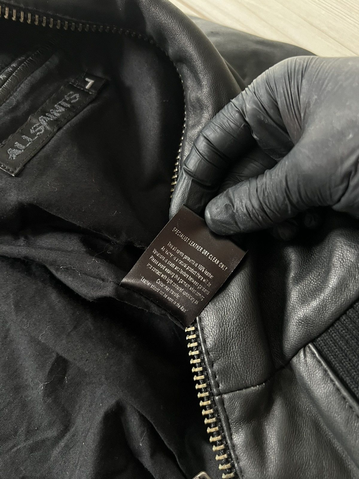 Allsaints All Saints Ramones Leather RARE Avant Garde Y2K Jacket large Size US L / EU 52-54 / 3 - 24 Thumbnail