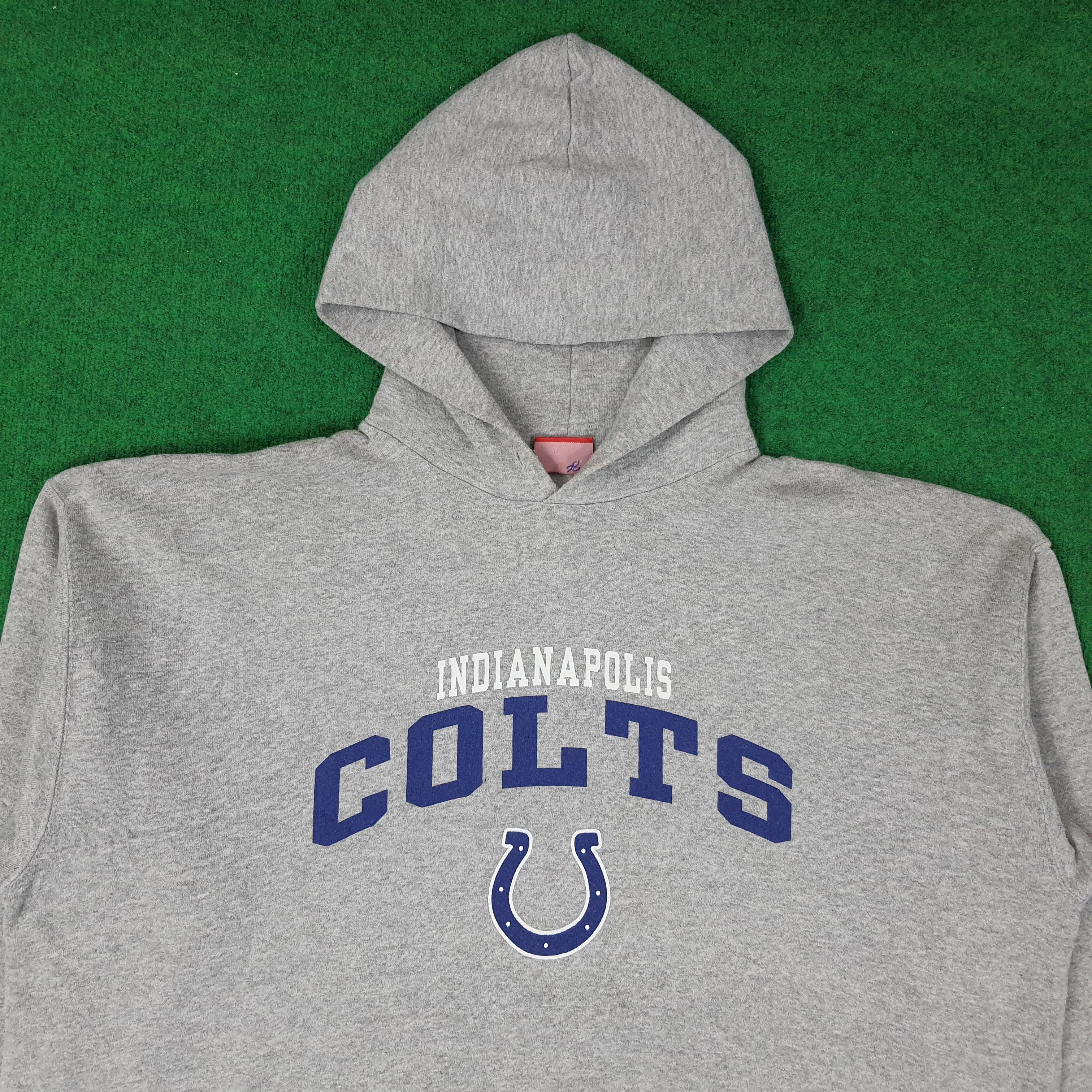 NFL Vintage NFL Indianapolis Colts American Team Hoodie C261N14 Size US XXL / EU 58 / 5 - 2 Thumbnail