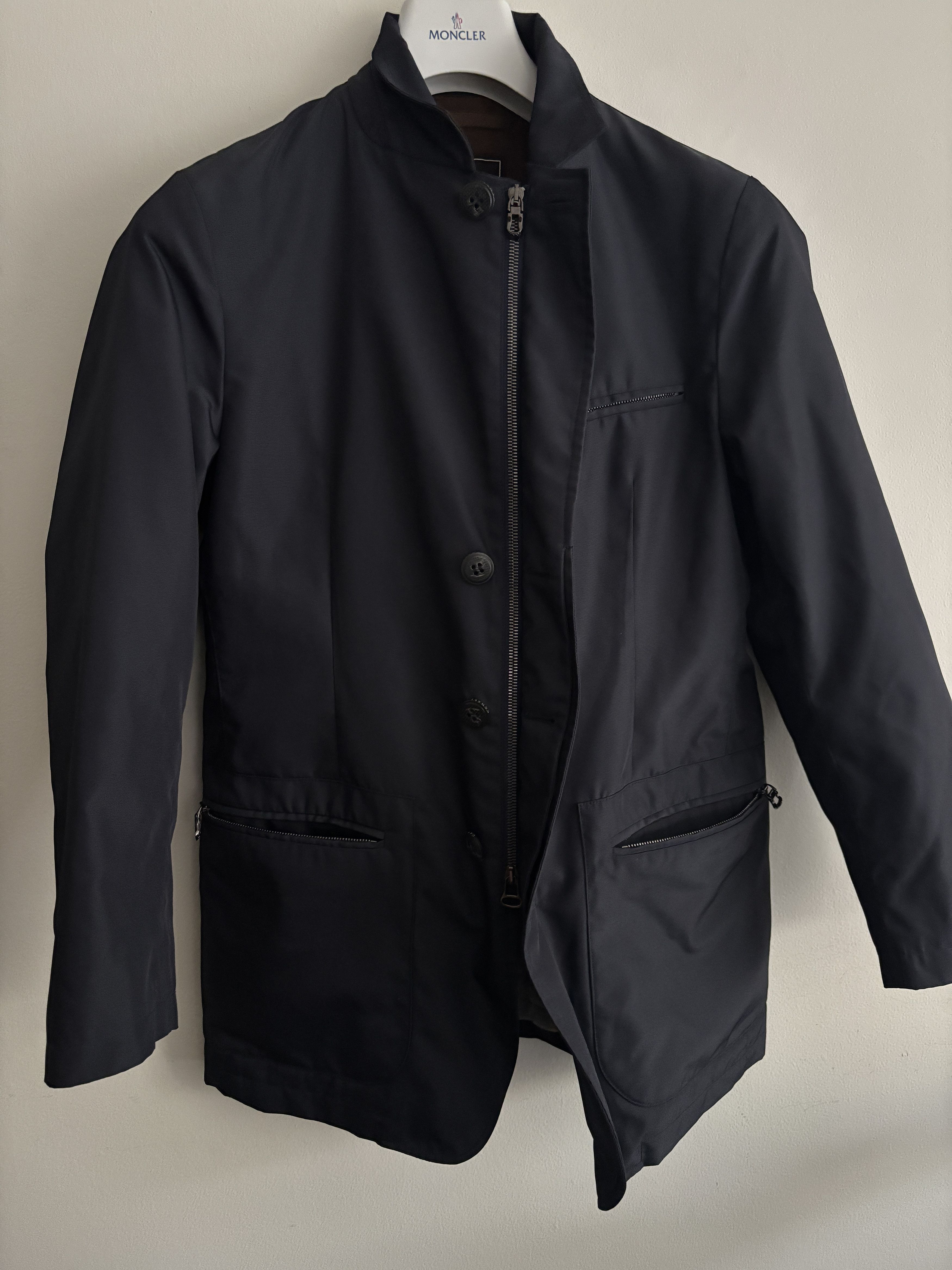 Canali $1600 Rain & Wind Tech Hybrid Zip Jacket/ Sport Coat Size US S / EU 44-46 / 1 - 13 Thumbnail