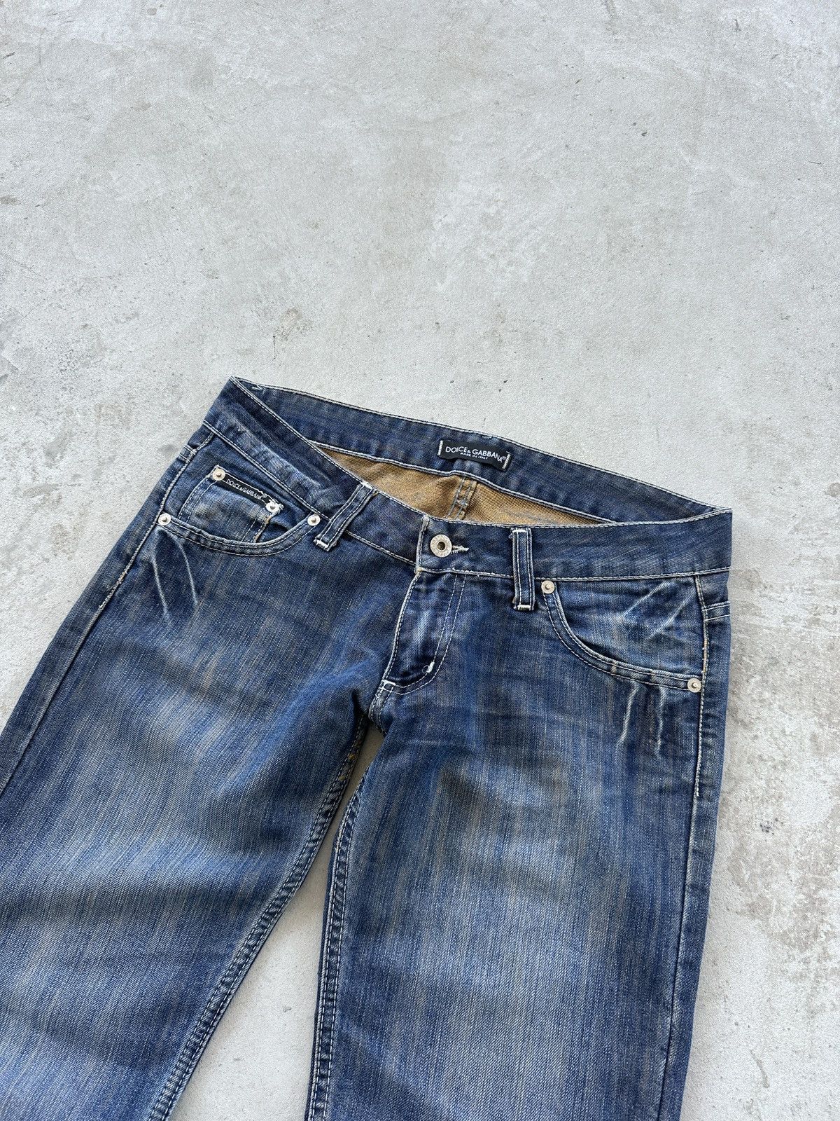 Dolce & Gabbana Vintage Dolce Gabbana Blue Denim Jeans Straight Leg Size 29 Size 27" / US 4 / IT 40 - 5 Thumbnail