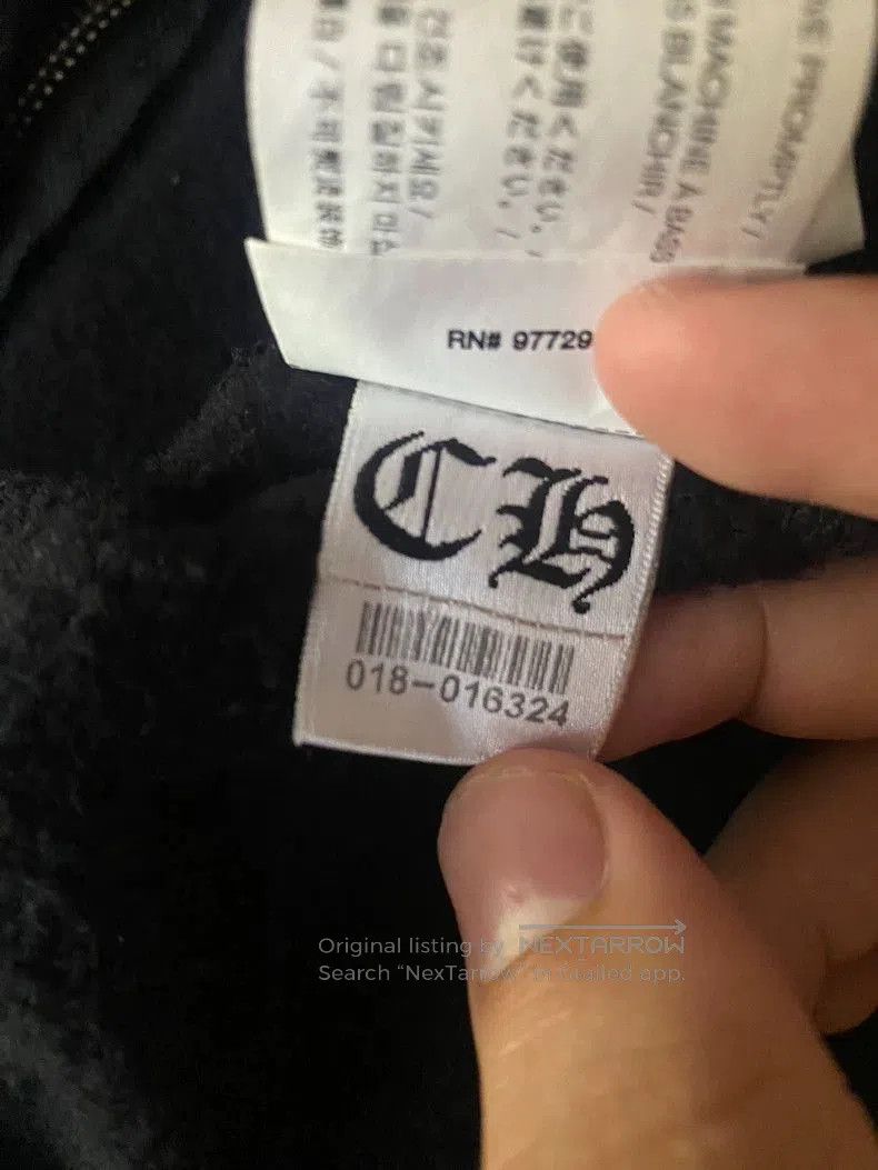 Chrome Hearts Chrome Hearts Black Zip Hoodie with White Prints. Size US M / EU 48-50 / 2 - 9 Thumbnail
