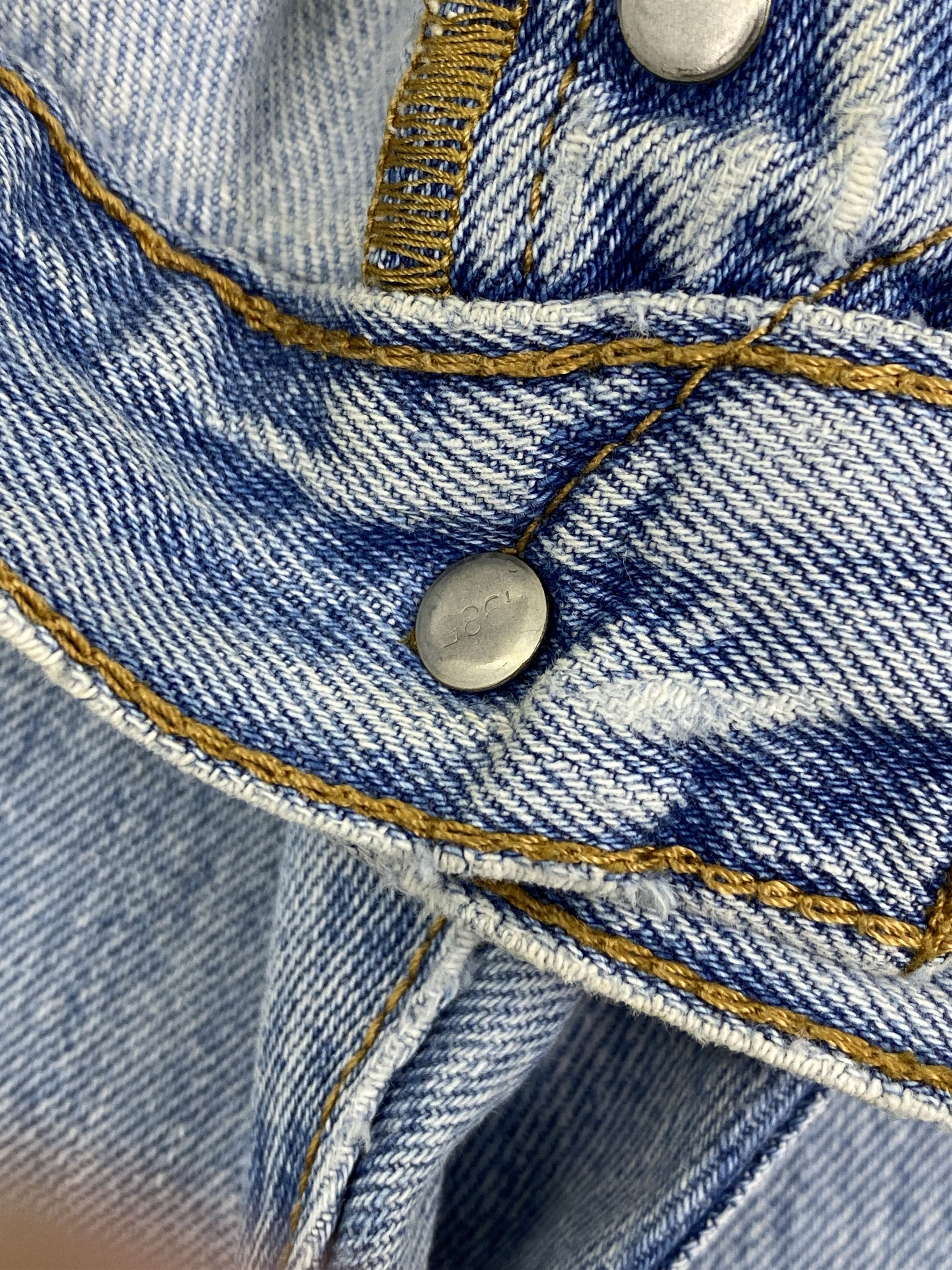 Levi's × Vintage Vintage Levis 501 Blue Denim Jeans DP2813 Size US 35 - 17 Thumbnail