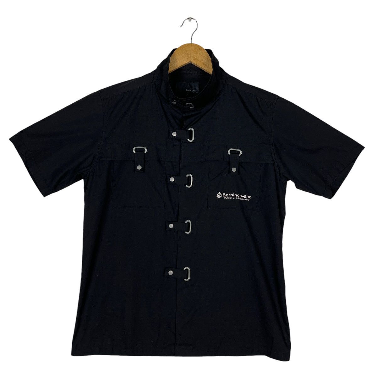 Designer × Japanese Brand × Seditionaries 🔥 BERNING SHO VELCRO SNAP BUTTON SHIRT EMO PUNK STYLE Size US L / EU 52-54 / 3 - 6 Thumbnail