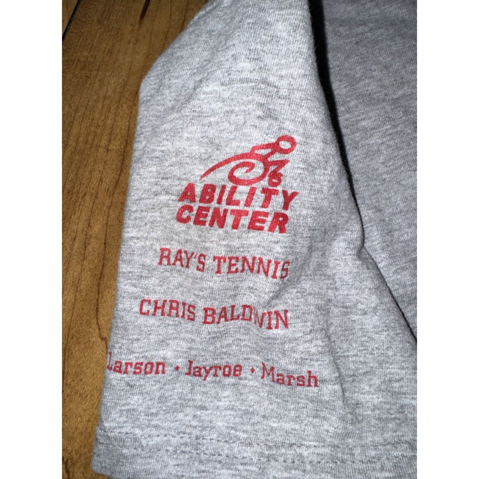 Hanes VINTAGE Hanes Beefy T-Shirt Wheelchair Tennis Heather Gray XL Men 22x27"} Size US XL / EU 56 / 4 - 6 Thumbnail