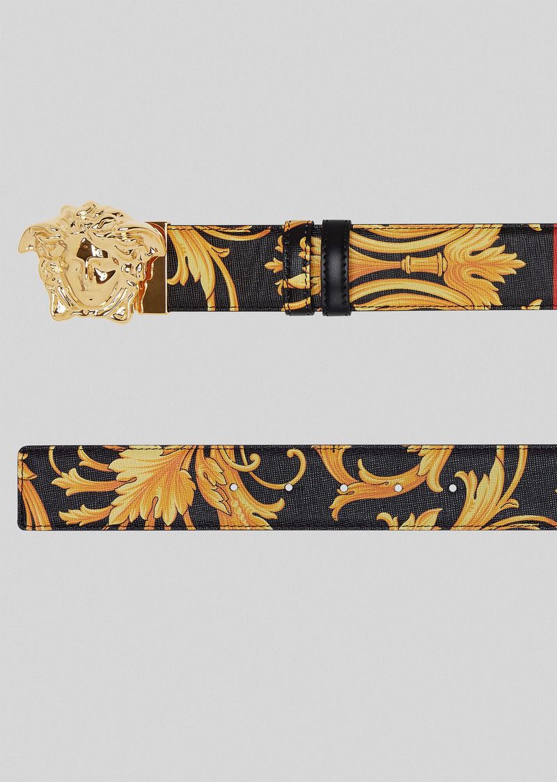 Versace os11x0226 Size: OS / Reversible Barocco Medusa Leather Belt Size ONE SIZE - 3 Thumbnail