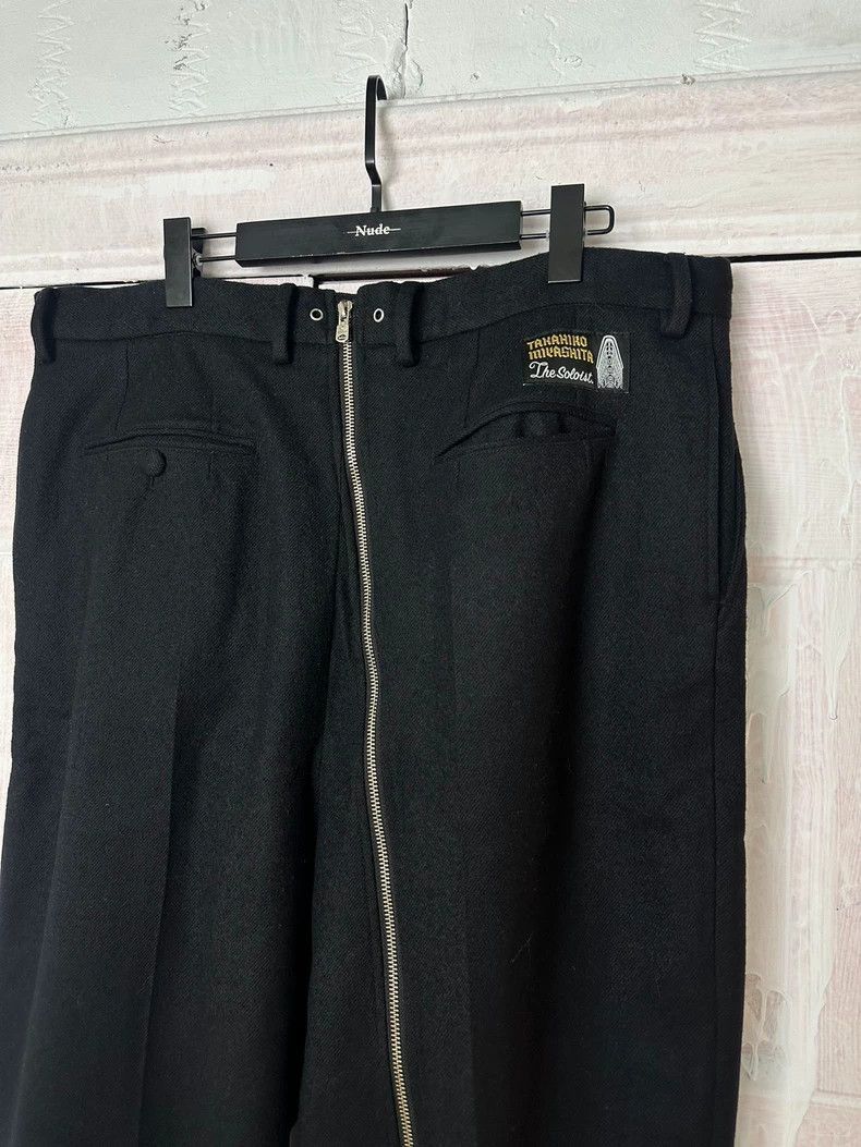 Takahiromiyashita The Soloist. black zippered trousers with front pockets-2508 Size US 44 / EU 60 - 2 Thumbnail