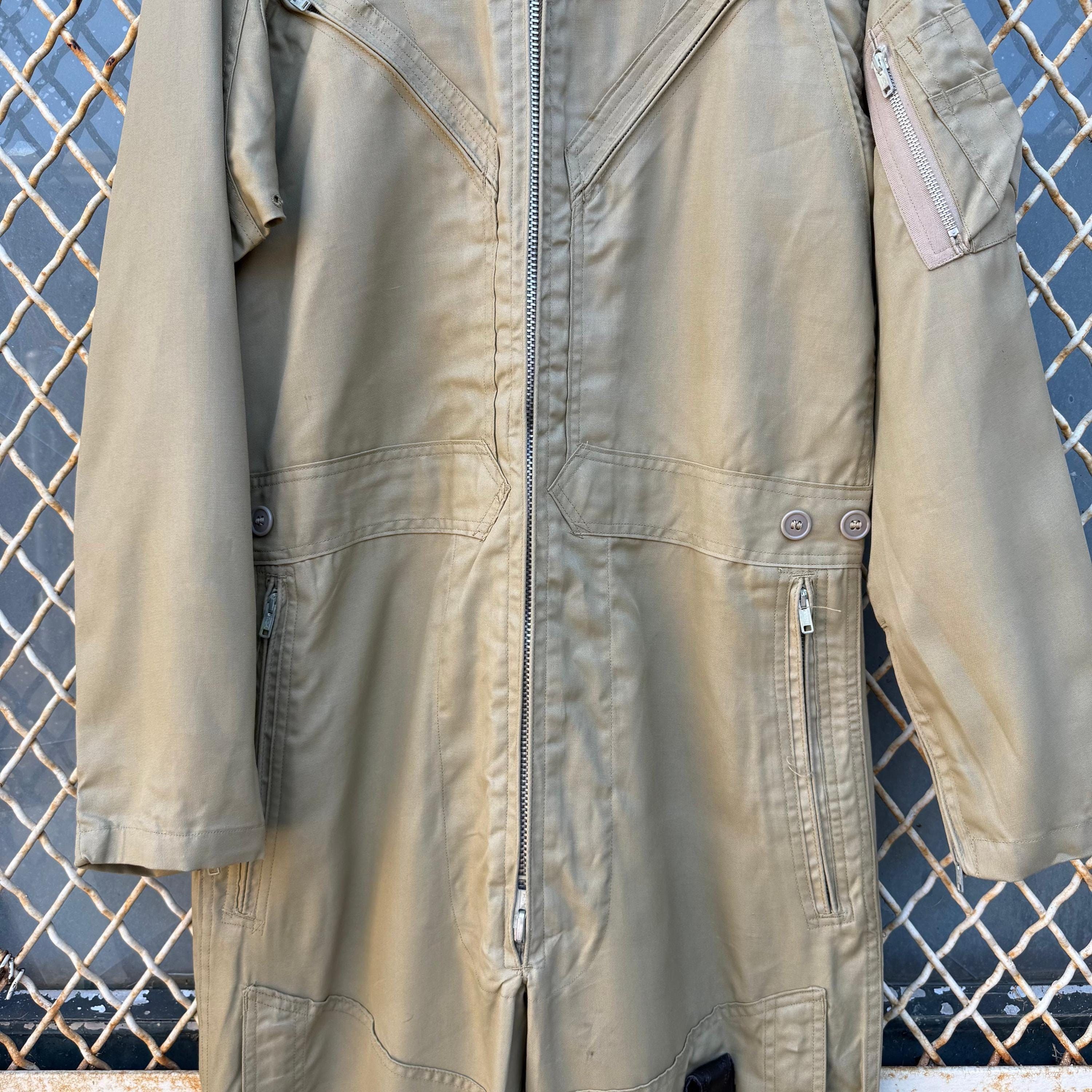Vintage 50's US Navy AER Tan Khaki Summer Flying Coverall Size US 38 / EU 54 - 9 Thumbnail