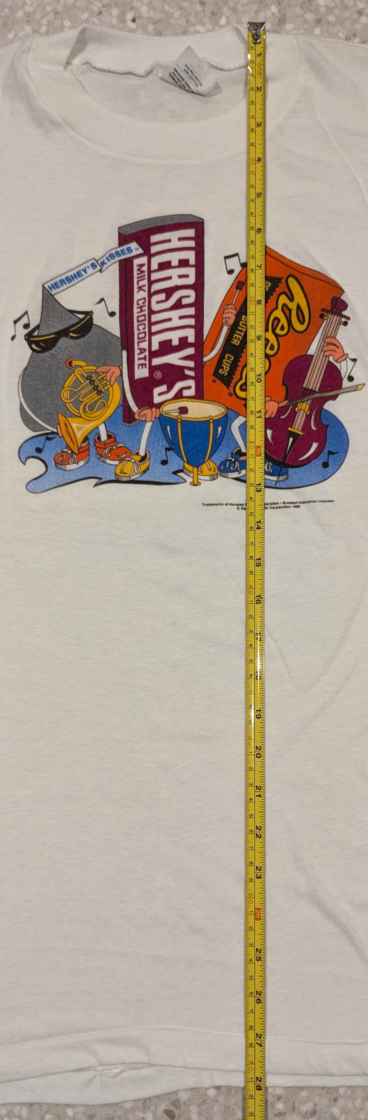Vintage HERSHEYS CHOCOLATE BAR BAND T-SHIRT REESES PIECES - VINTAGE Size US XL / EU 56 / 4 - 4 Thumbnail